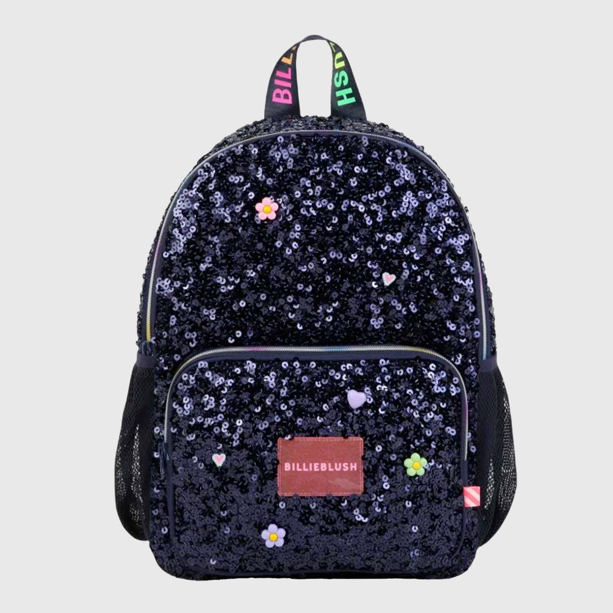Zaino Blu Navy con Paillettes con Logo per Bambina BILLIEBLUSH