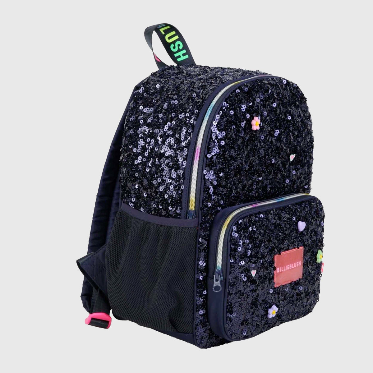 Zaino Blu Navy con Paillettes con Logo per Bambina BILLIEBLUSH