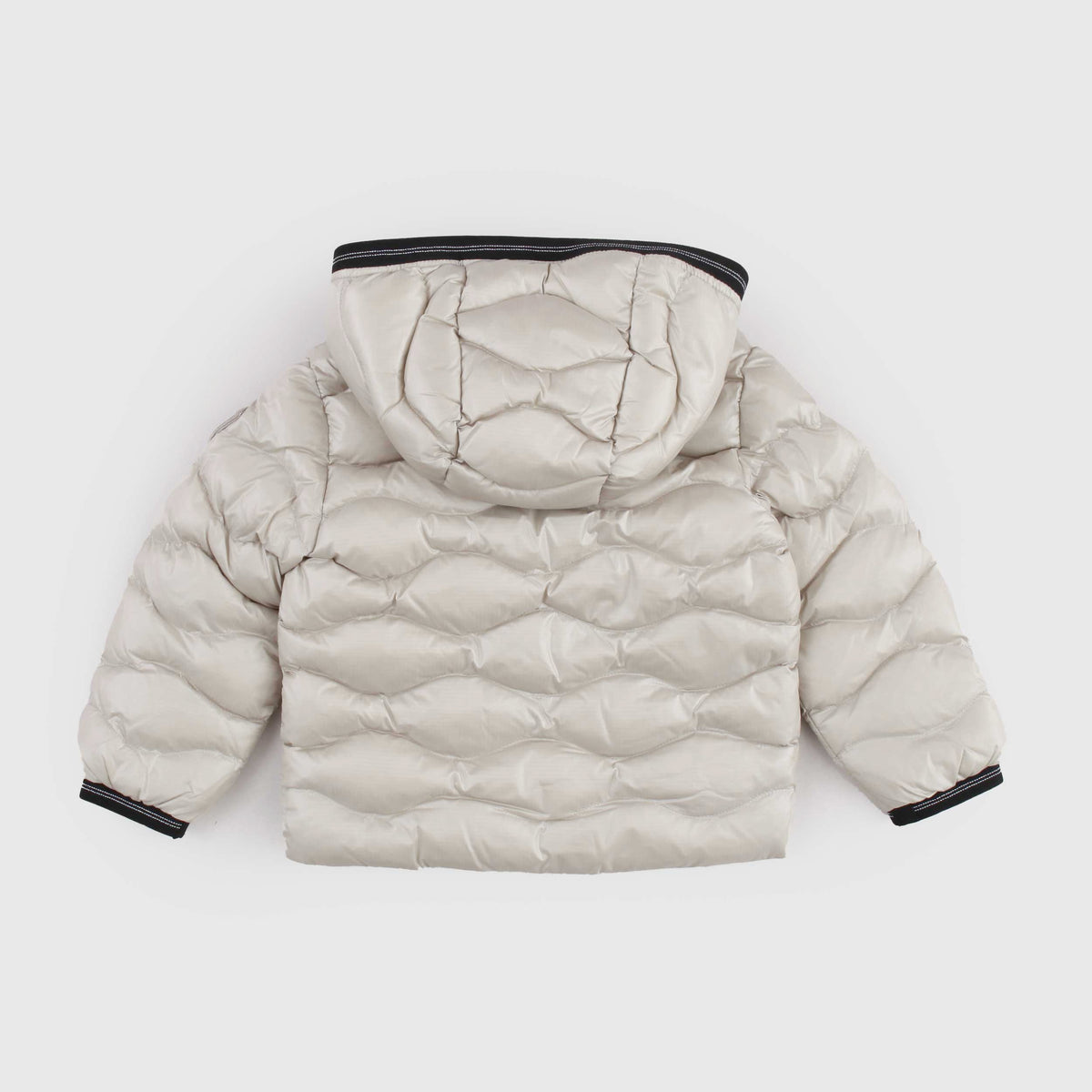 Piumino Trapuntato Beige con Logo per Neonati by BLAUER