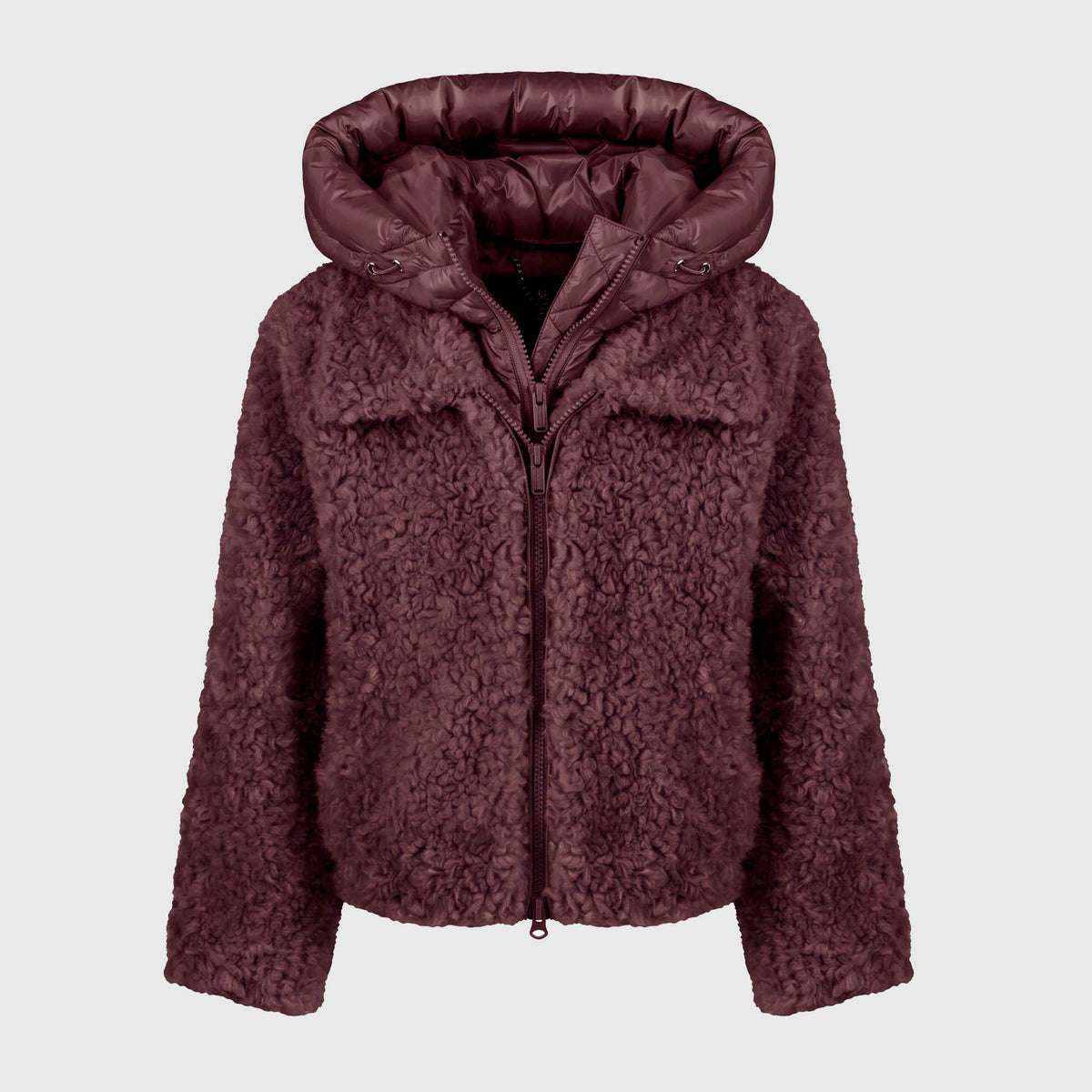 Cappotto in Ecopelliccia Bordeaux per Ragazza BOMBOOGIE