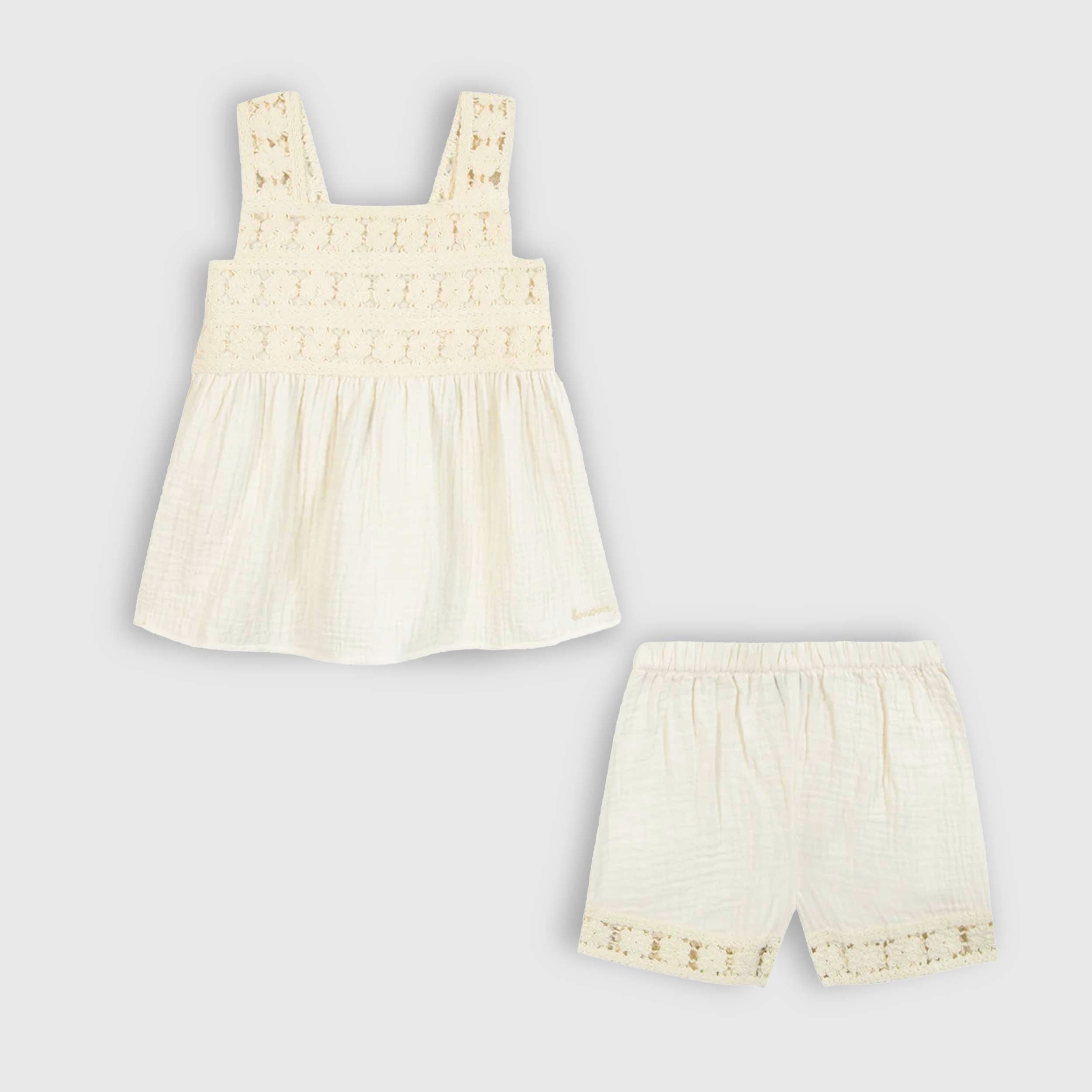 Completo due Pezzi Nouki Ecru Firmato BONTON