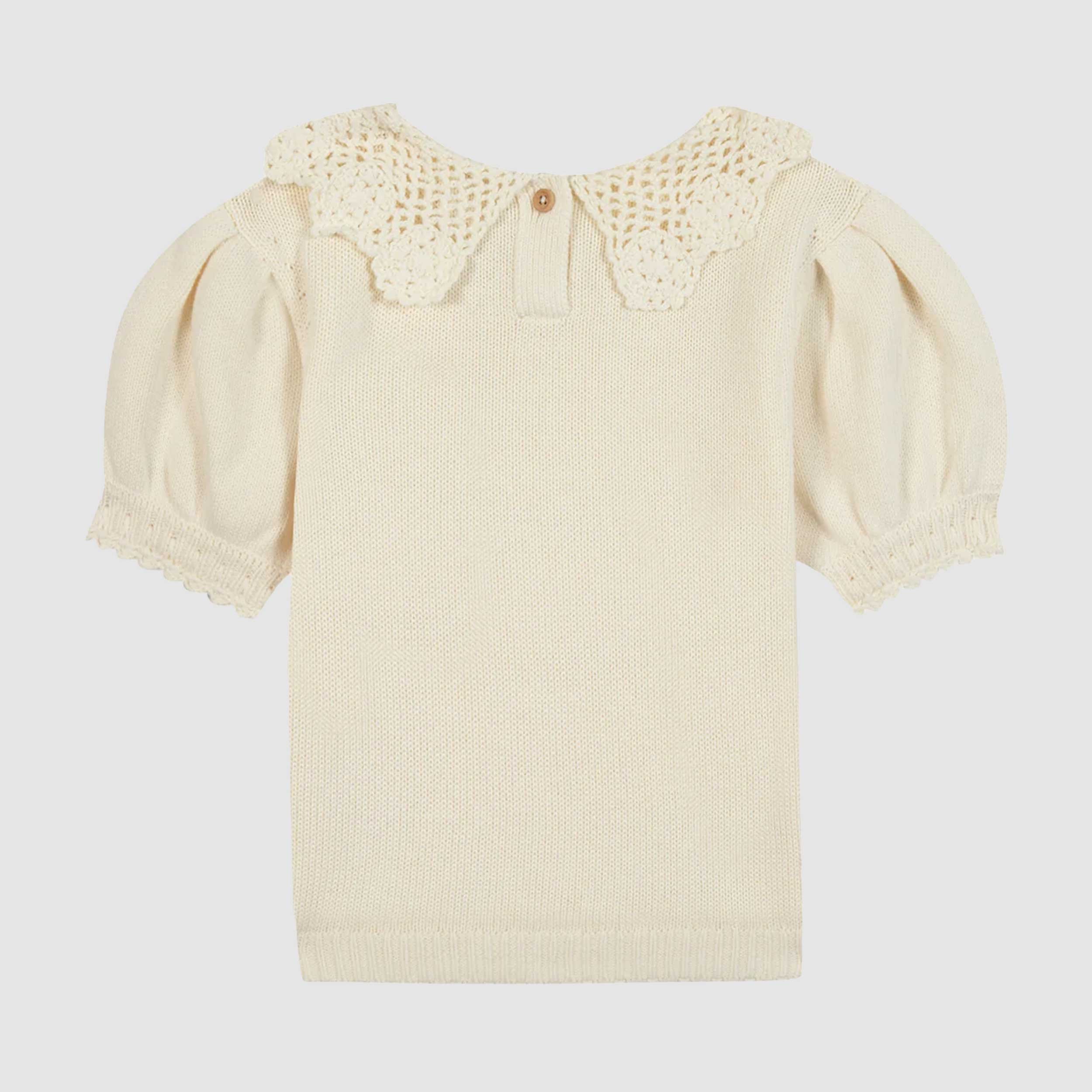 T-shirt Niko con Lavorazione a Uncinetto Firmata BONTON