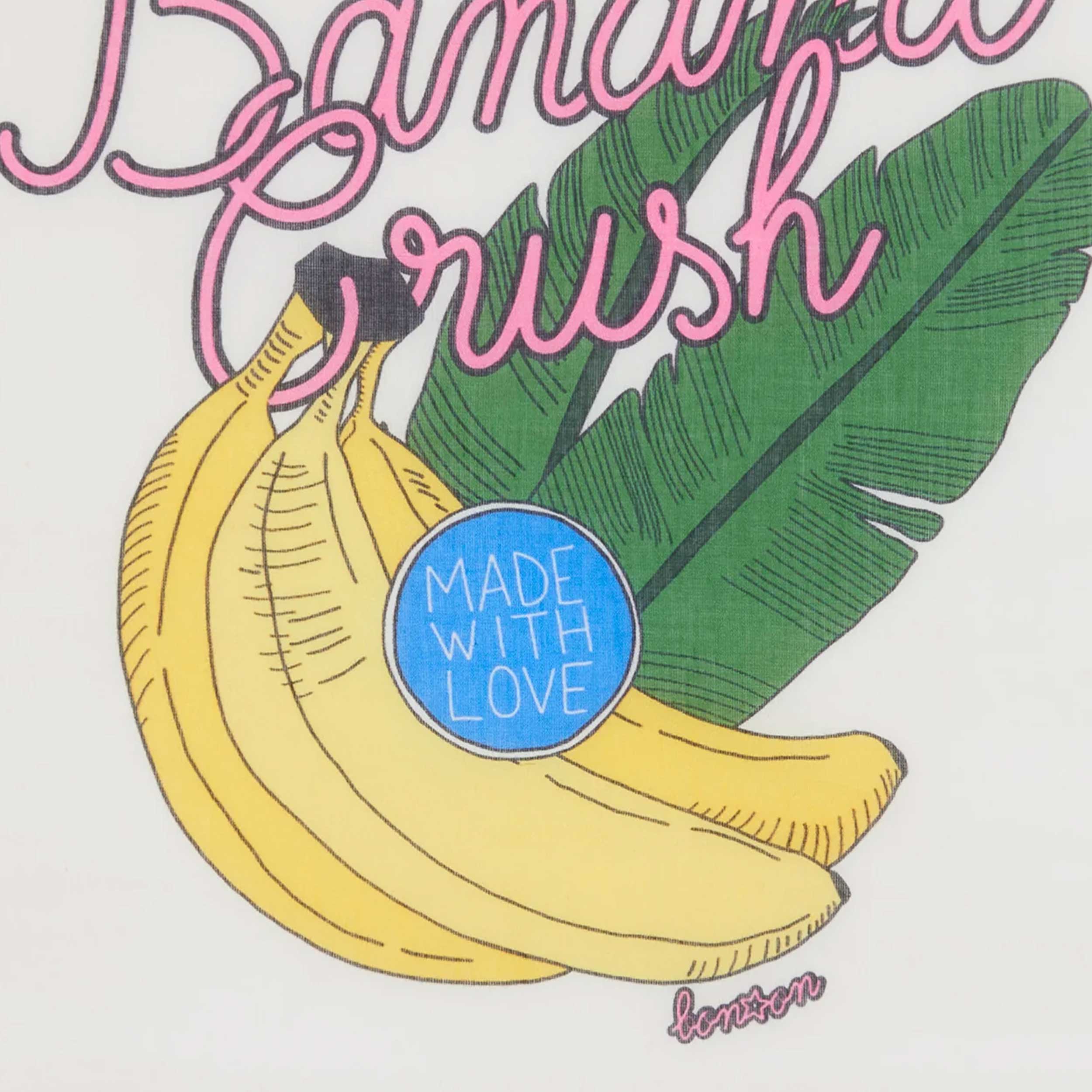 Sciarpa con Stampa Banana Firmata BONTON