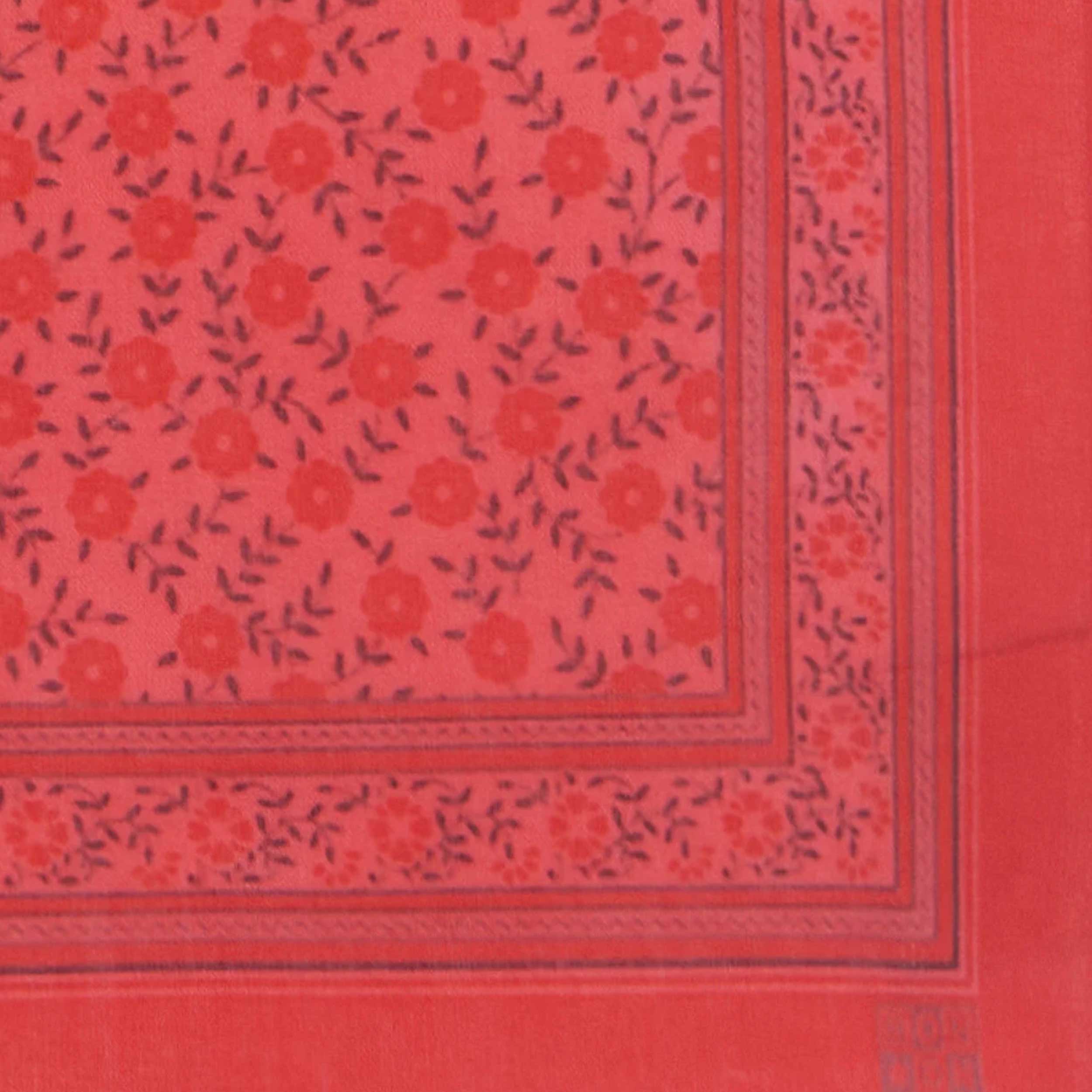 Sciarpa Foulfleur Rosso con Ricami Firmata BONTON