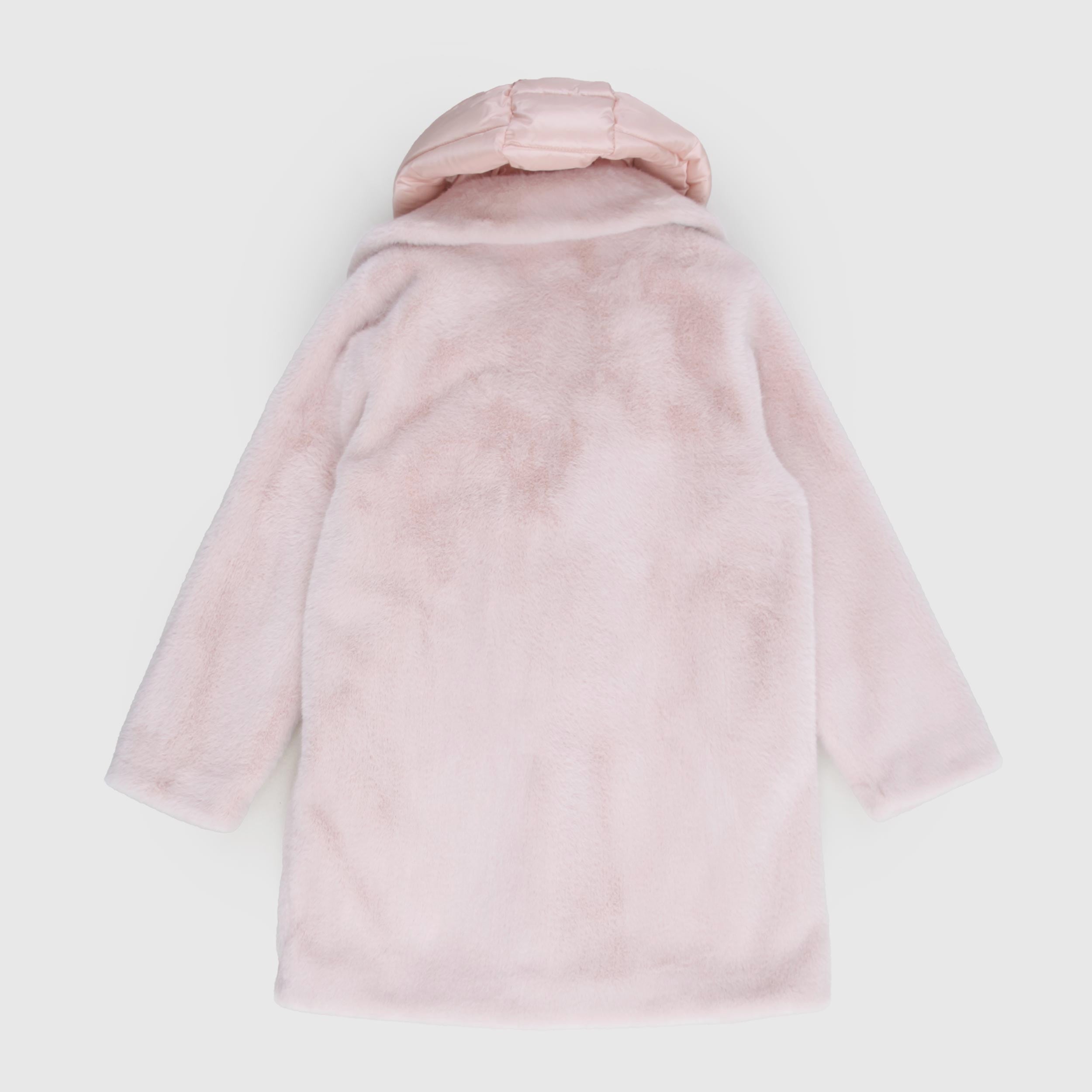 Cappotto Lungo Rosa In Pelliccia Sintetica Firmato BOMBOOGIE