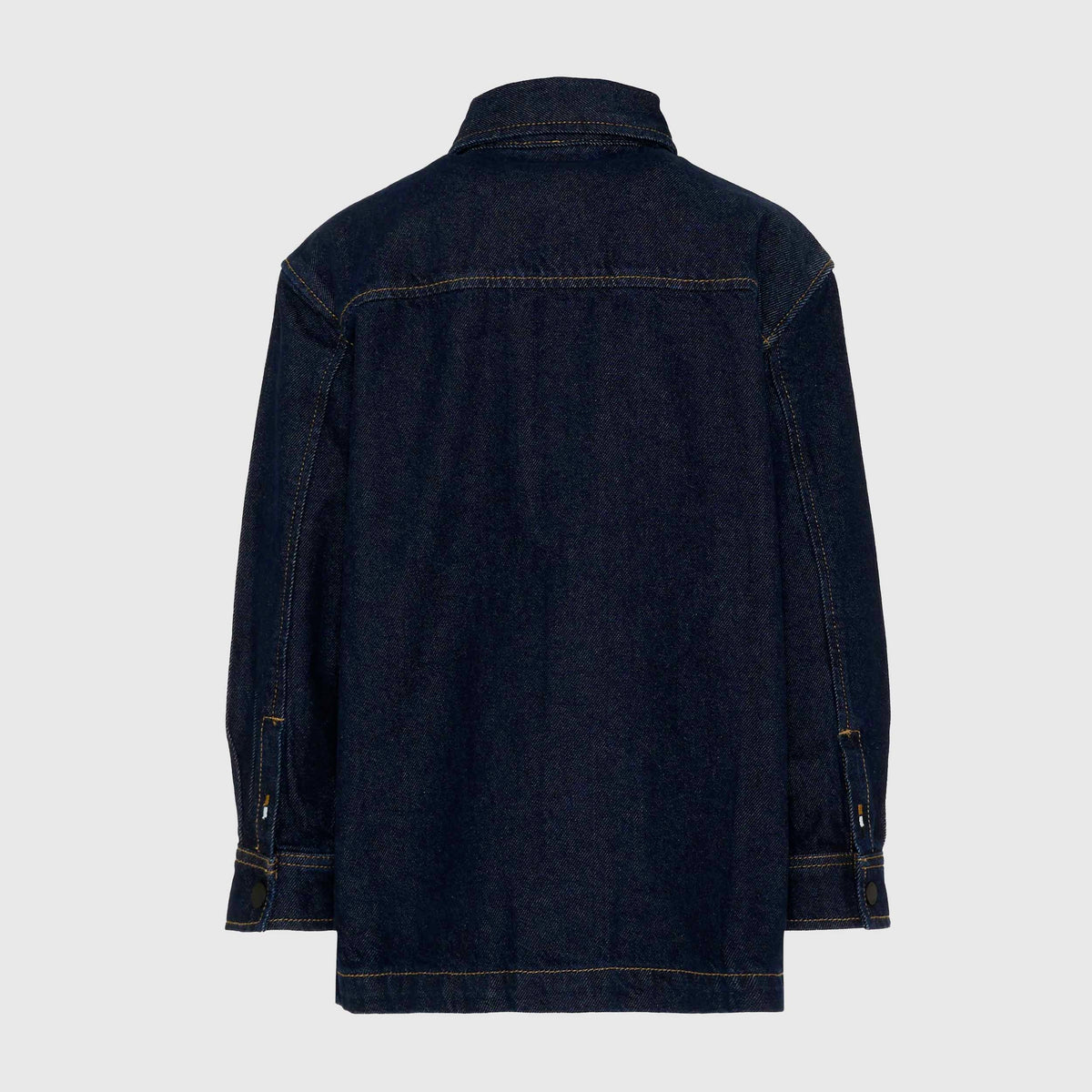 Camicia in Denim con Taschino e Logo per Ragazzi BOSS