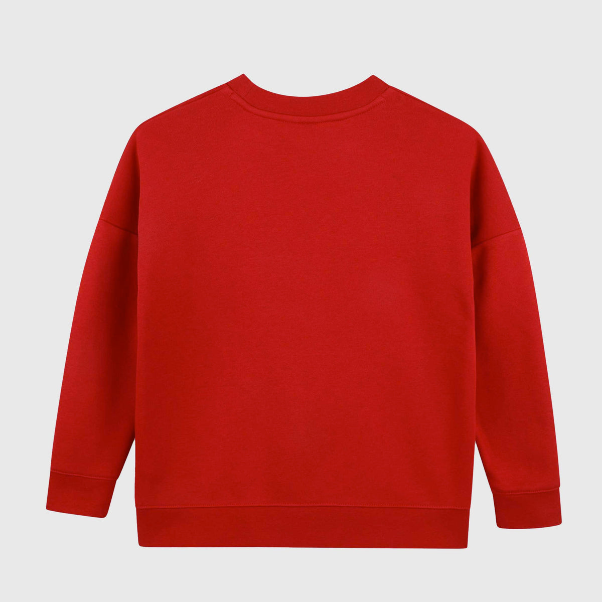 Felpa Rossa con Logo Ricamato Tono su Tono per Bambini BOSS