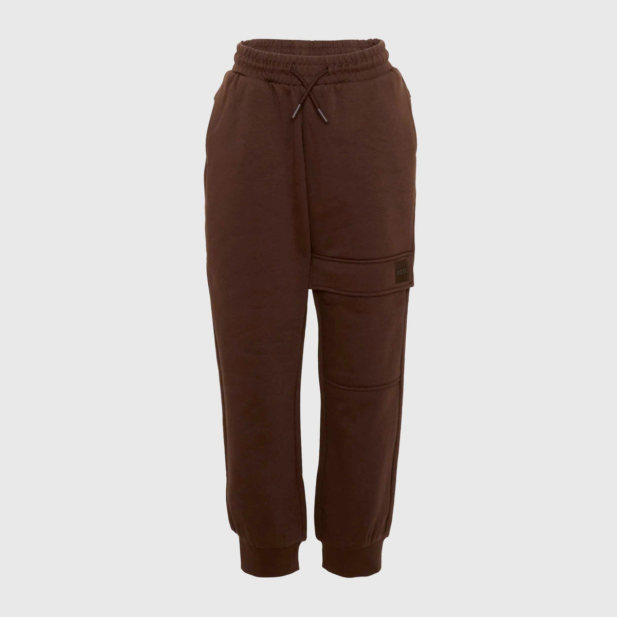 Brown Drawstring Trousers in Life for BOSS Boy