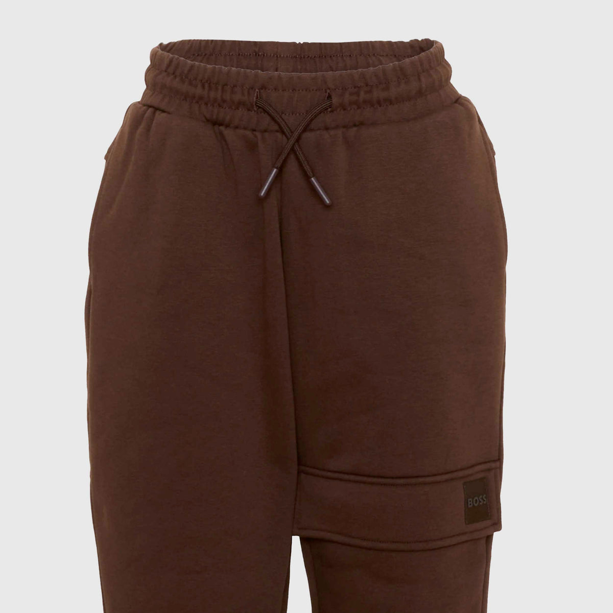 Brown Drawstring Trousers in Life for BOSS Boy