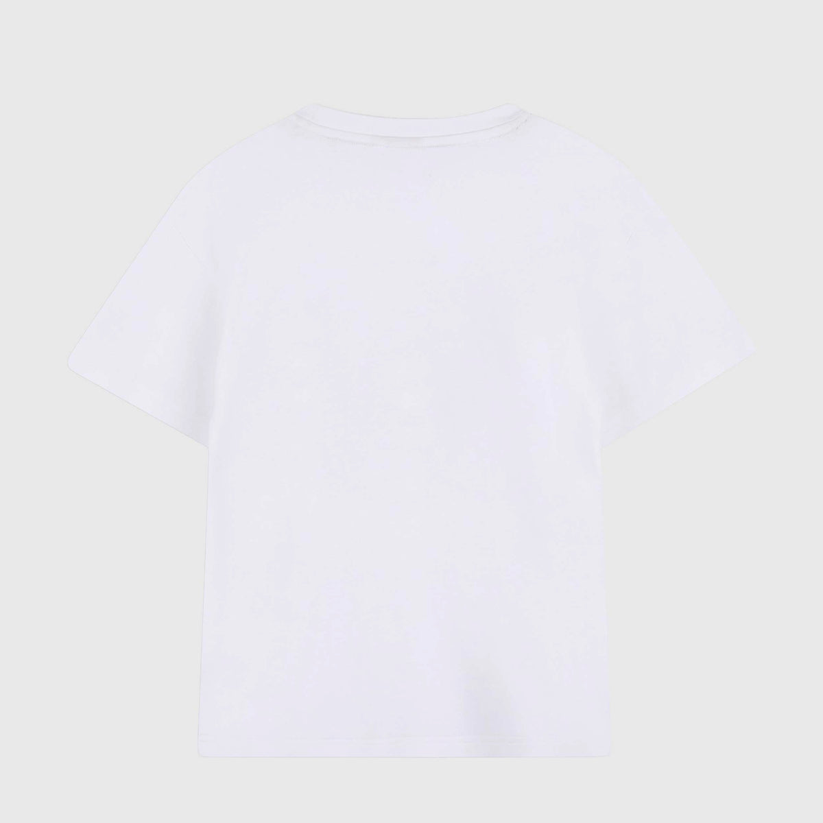 T-shirt Bianca con Ricamo a Contrasto per Ragazzi BOSS