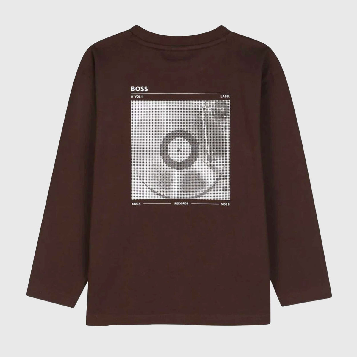 T-shirt Brown with Graphic Print on the Back for Boys BOSS