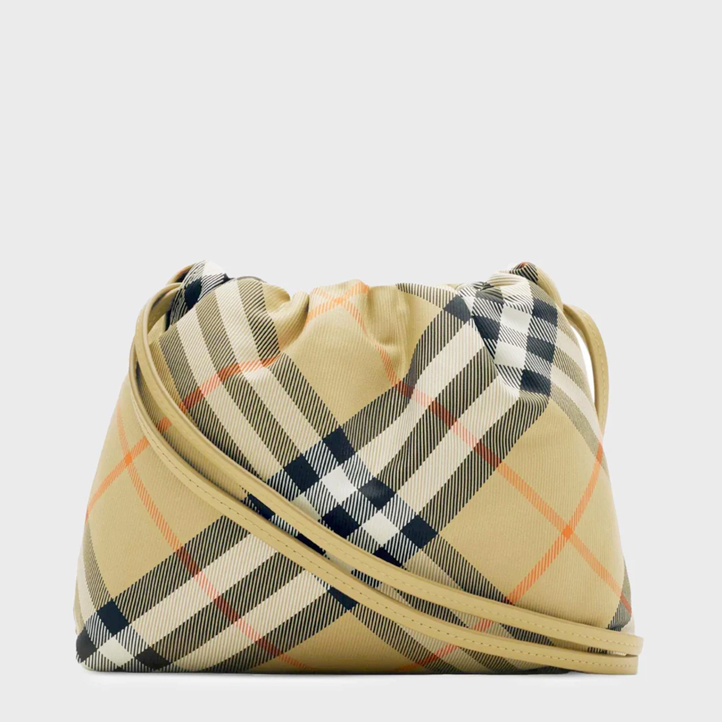 Pouch A Quadri Firmata BURBERRY
