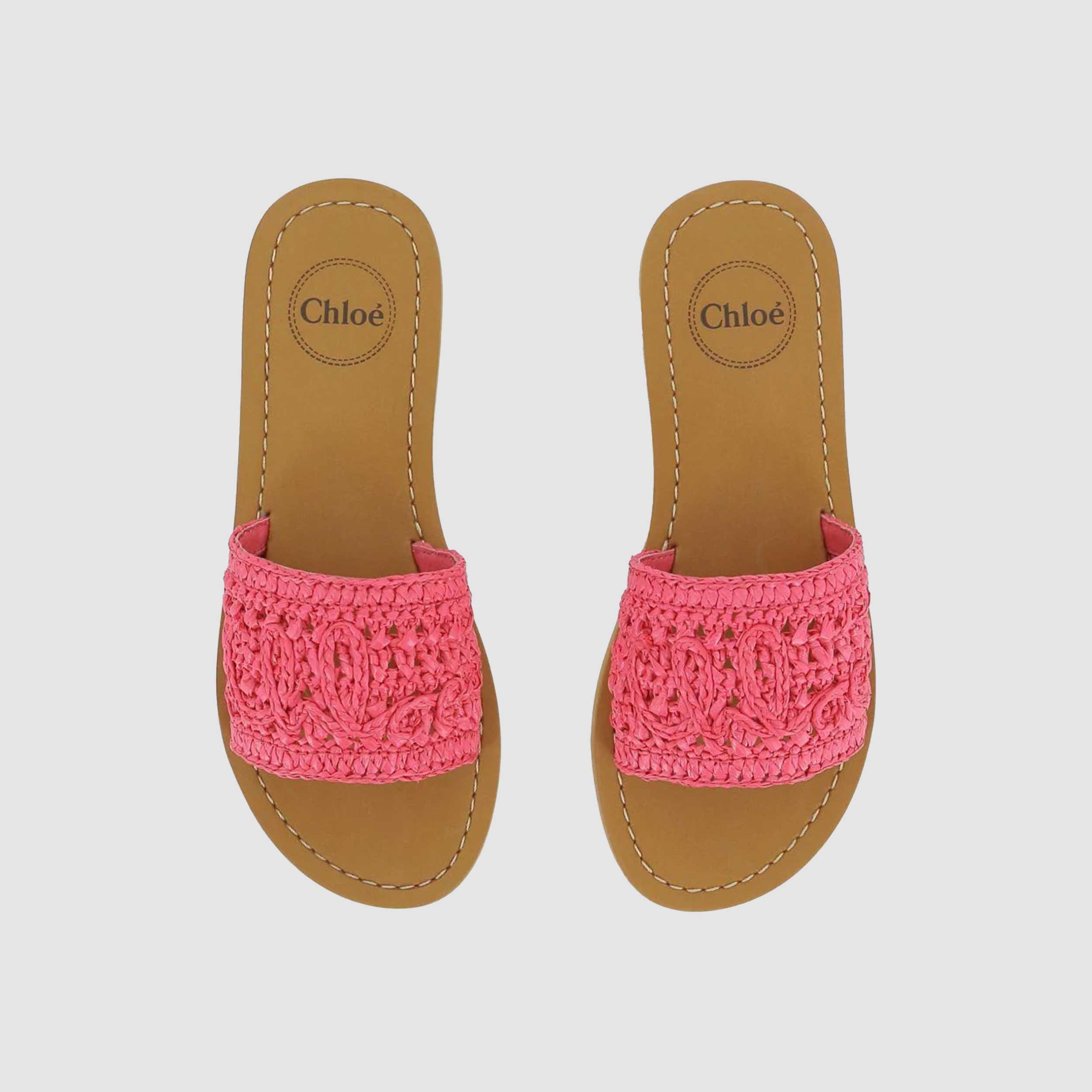 Ciabatte con Motivo Floreale Firmate CHLOE