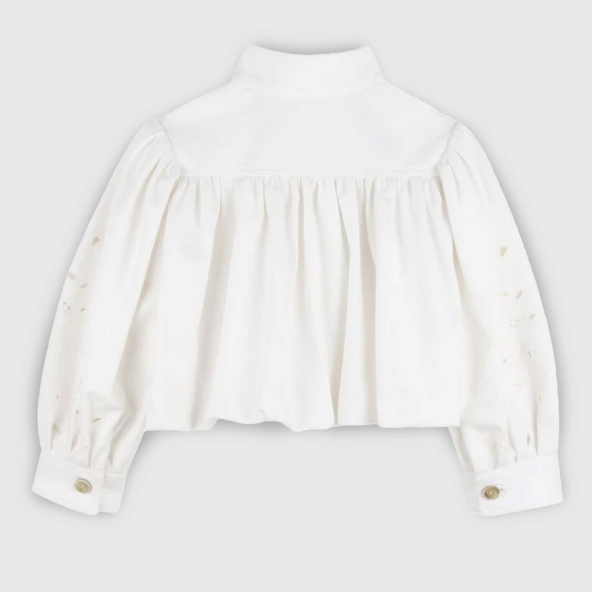 Giacca Bianca con Collo alla Coreana Firmata CHLOE