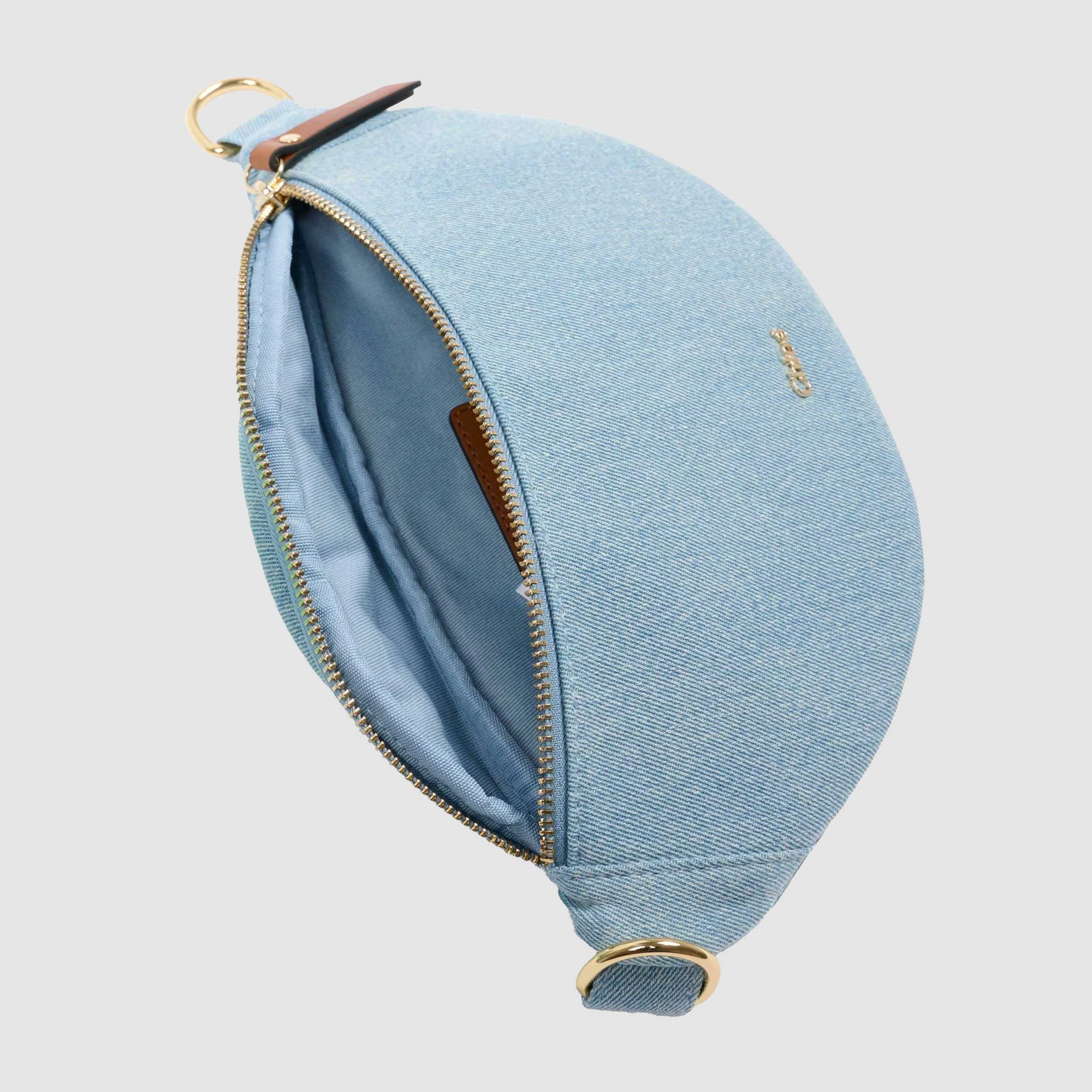 Borsa a Mano in Denim Celeste Firmata CHLOE