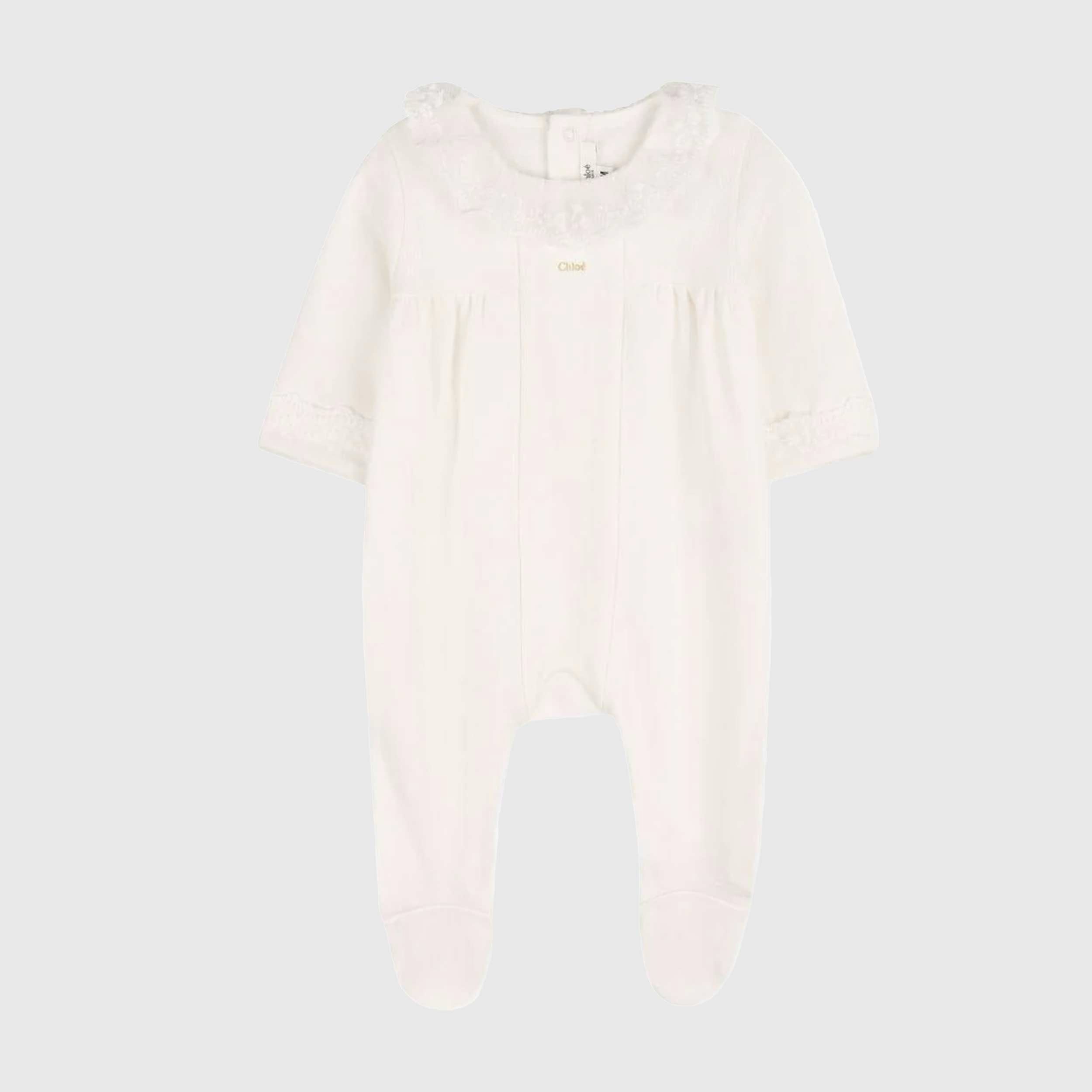 Set Copertina e Tutina Bianco Firmato CHLOE