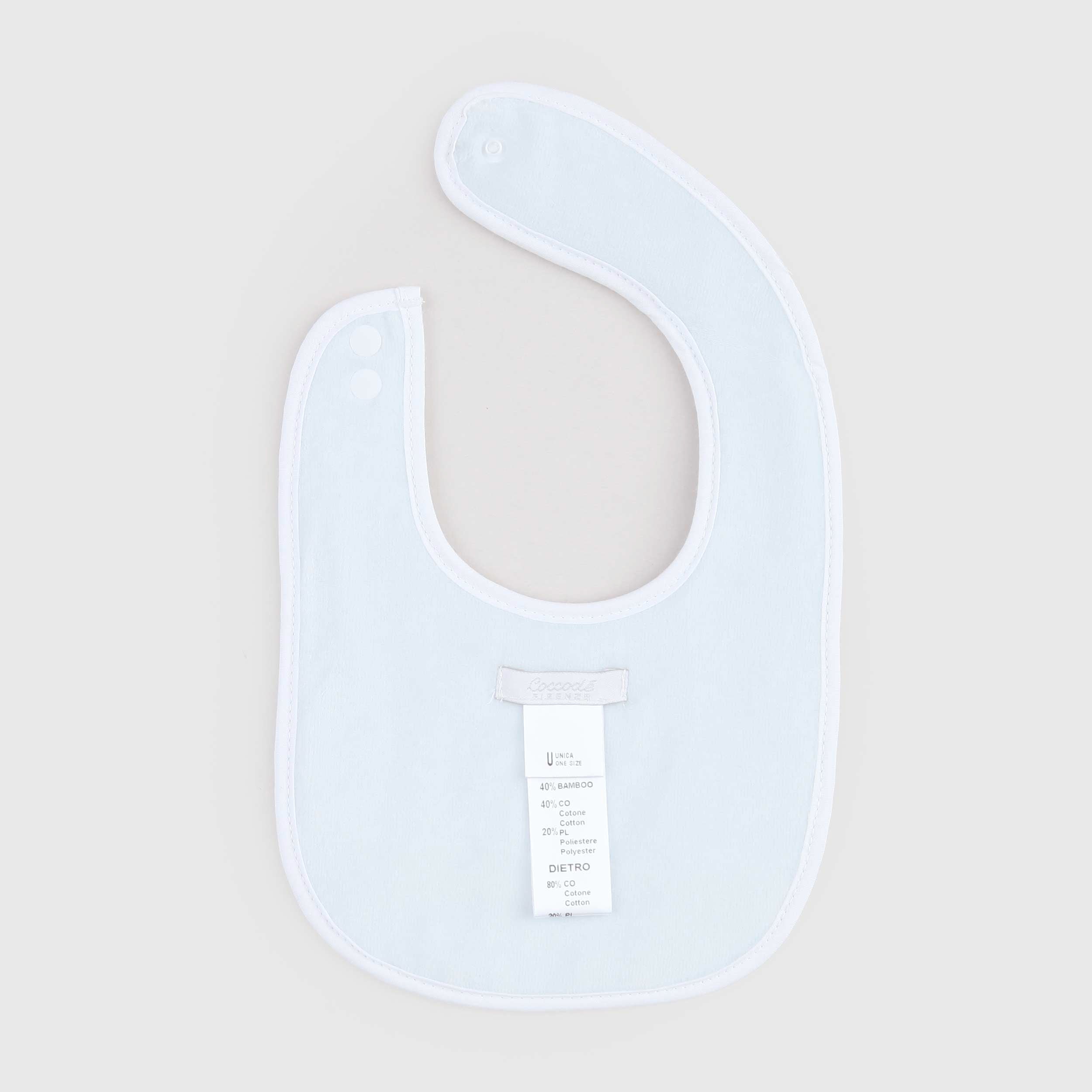 White and Light Blue Bamboo Baby Doll for Newborn by COCCODÈ