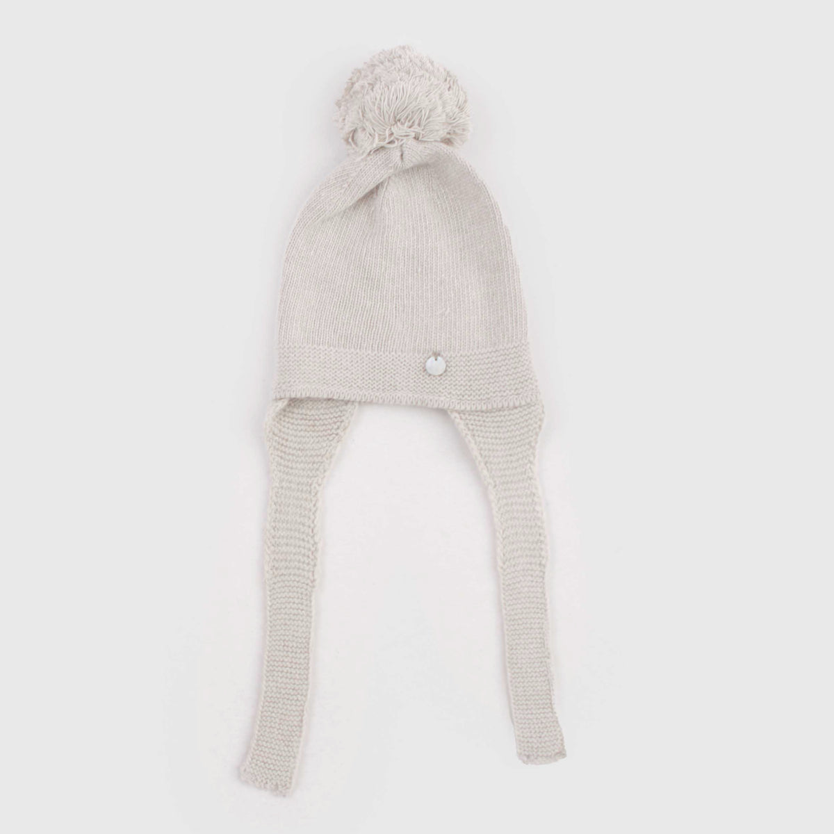 Cappellino Color Tortora con Paraorecchie per Neonati by COCCODE