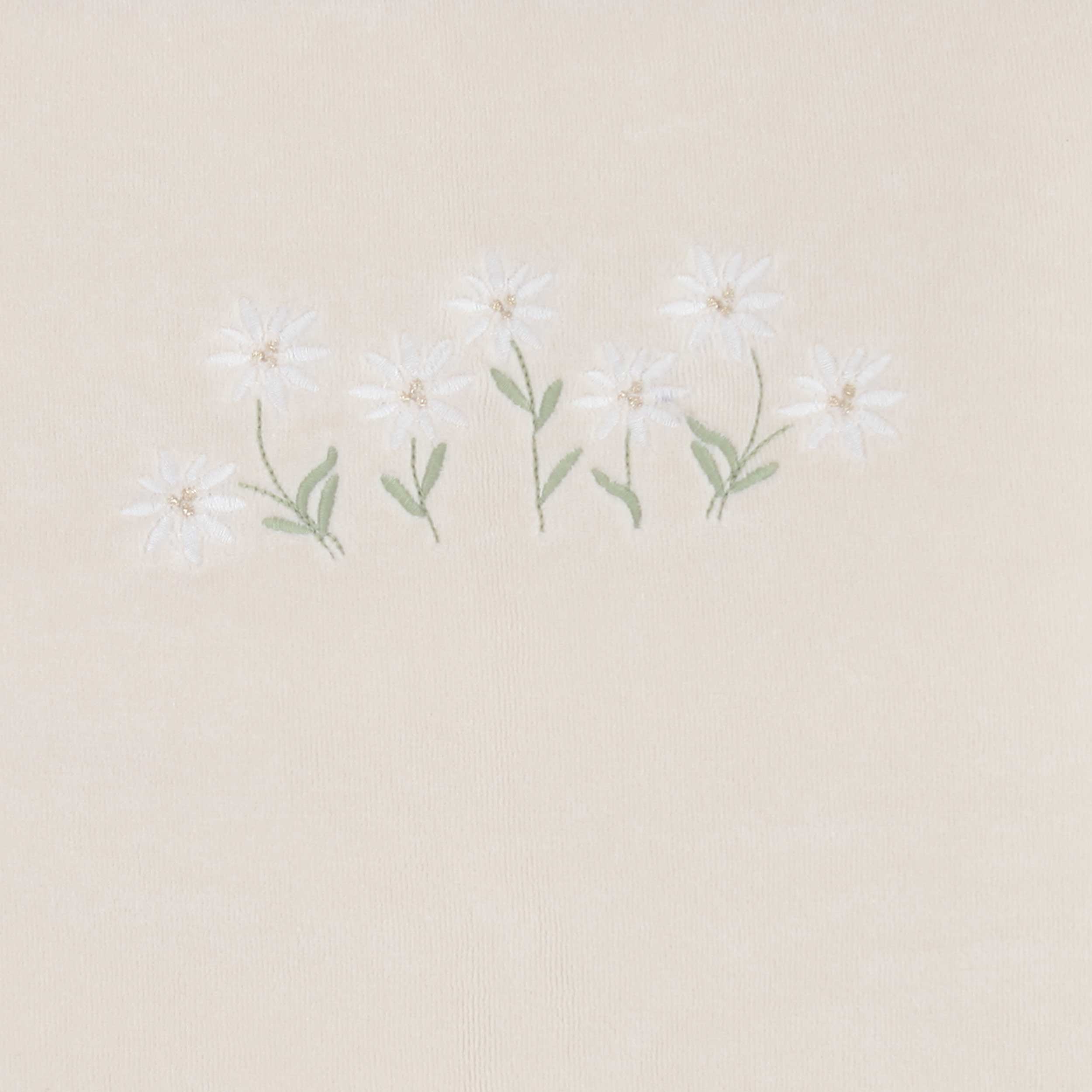 Crib Cover with Floral Embroidery for Newborn by COCCODÈ