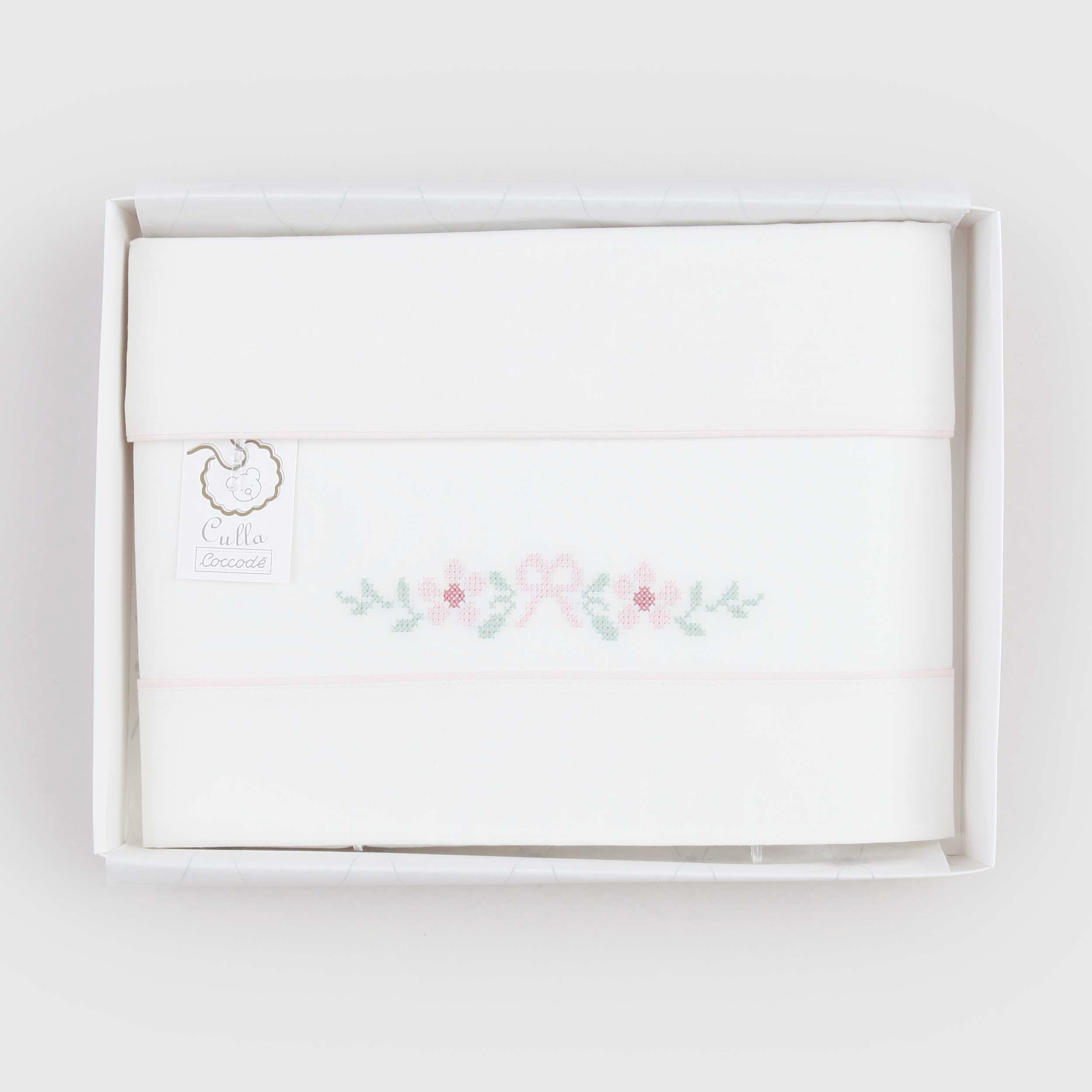 Coordinated Cradle Three Pieces Cream and Rose for Newborn by COCCODÈ