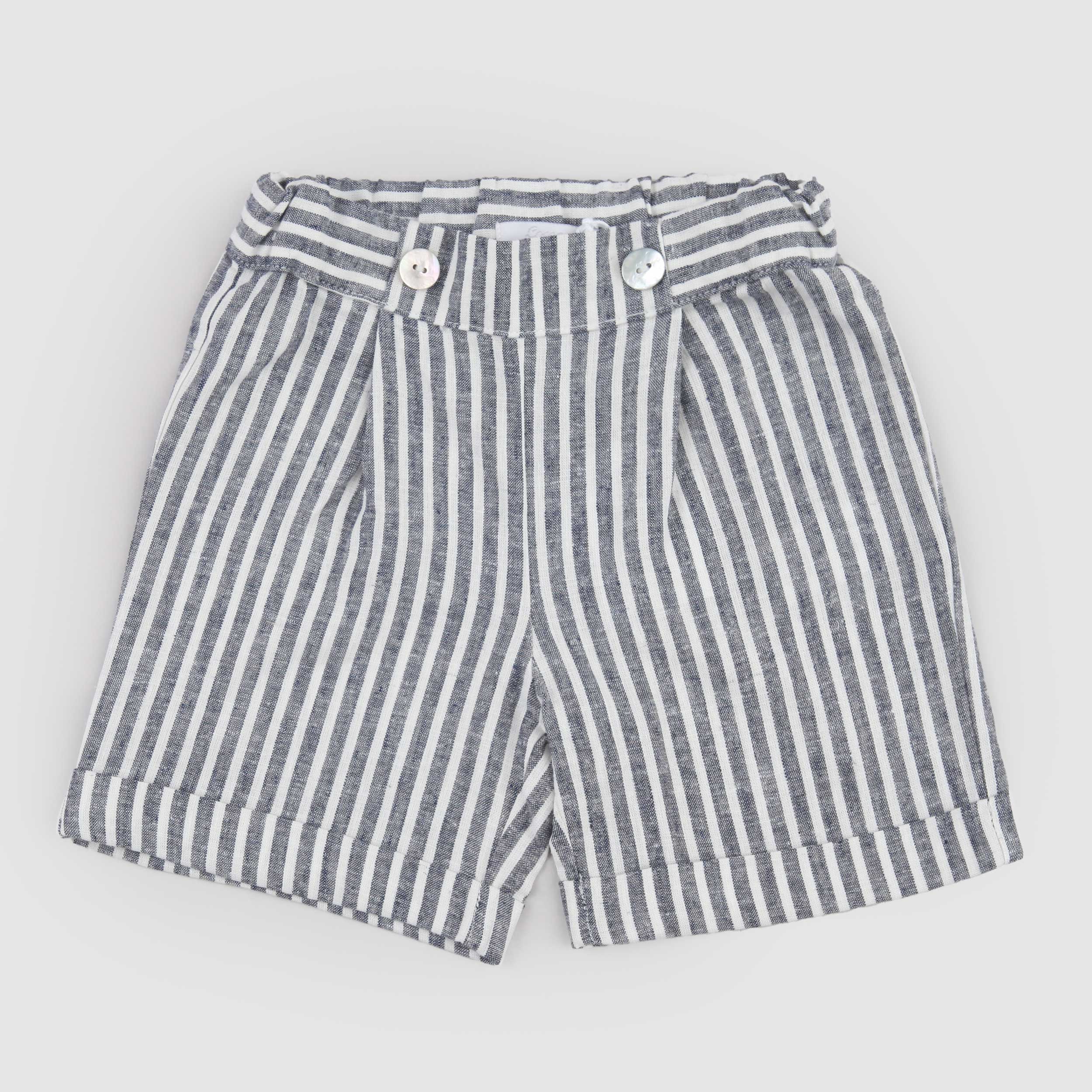 Bermuda a Righe Bianco e Blu Firmato COCCODE