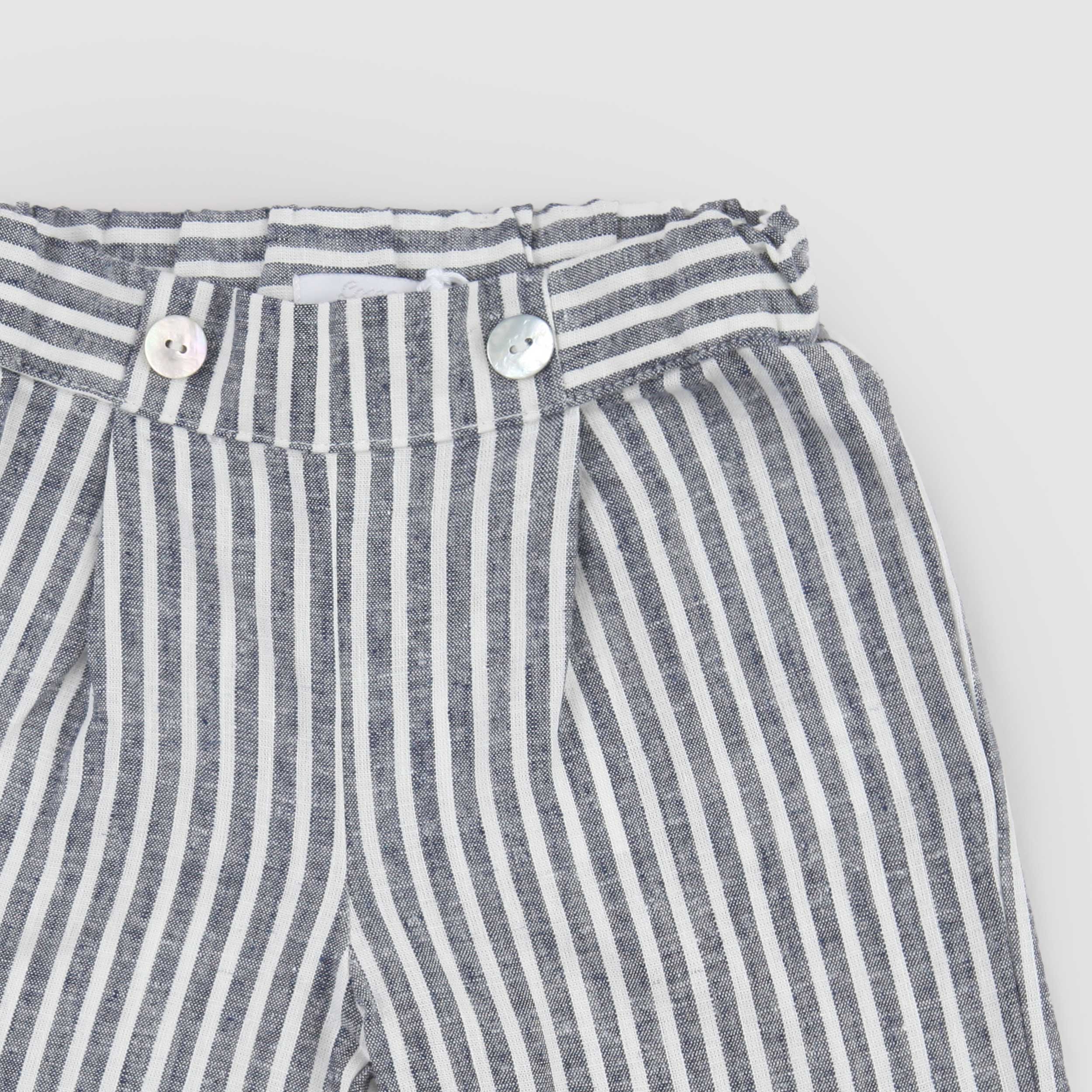 Bermuda a Righe Bianco e Blu Firmato COCCODE