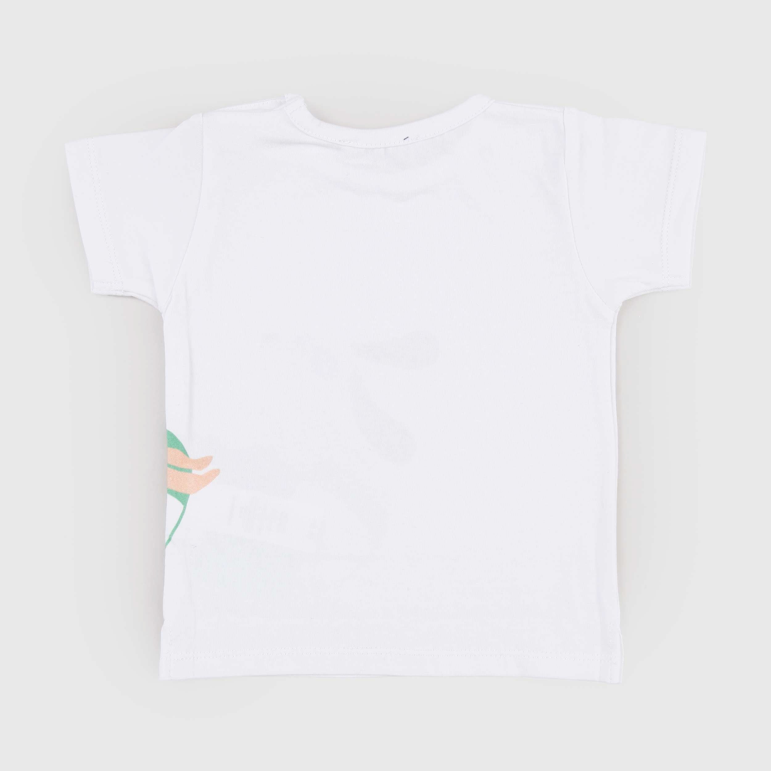 T-shirt Bianca con Apertura sulla Spalla Firmata COCCODE
