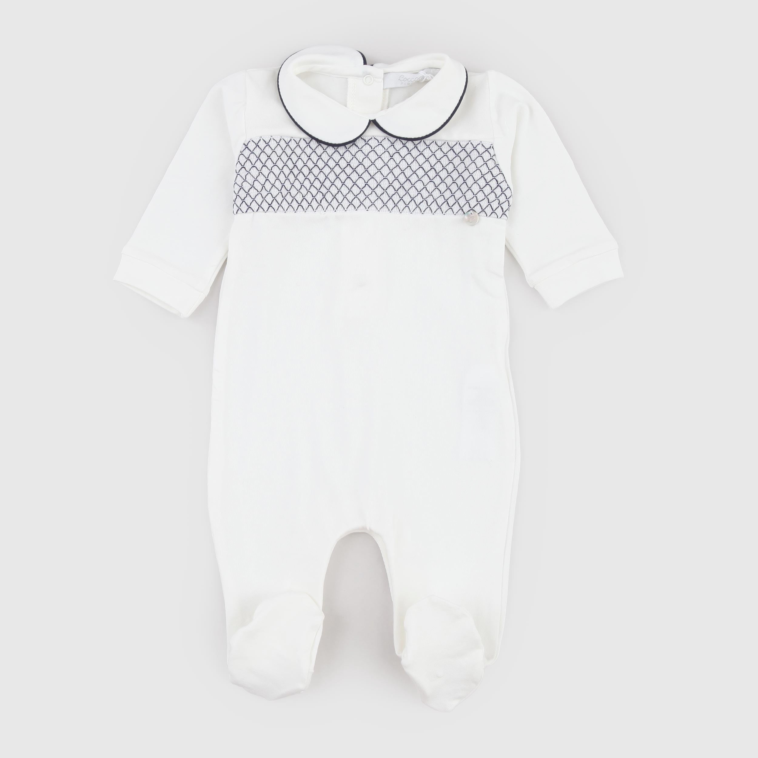 Tutina Collo Tondo Bordata Firmata COCCODE