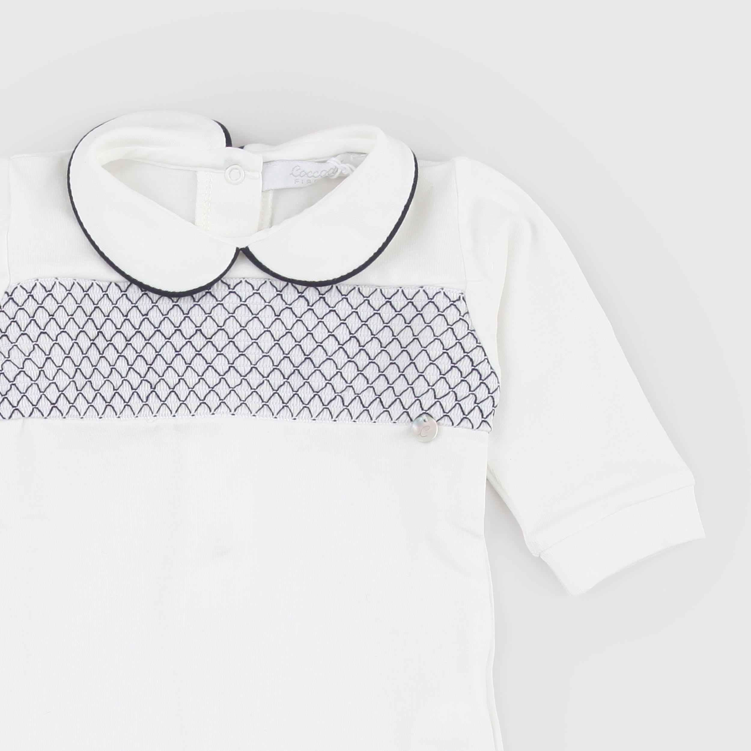 Tutina Collo Tondo Bordata Firmata COCCODE