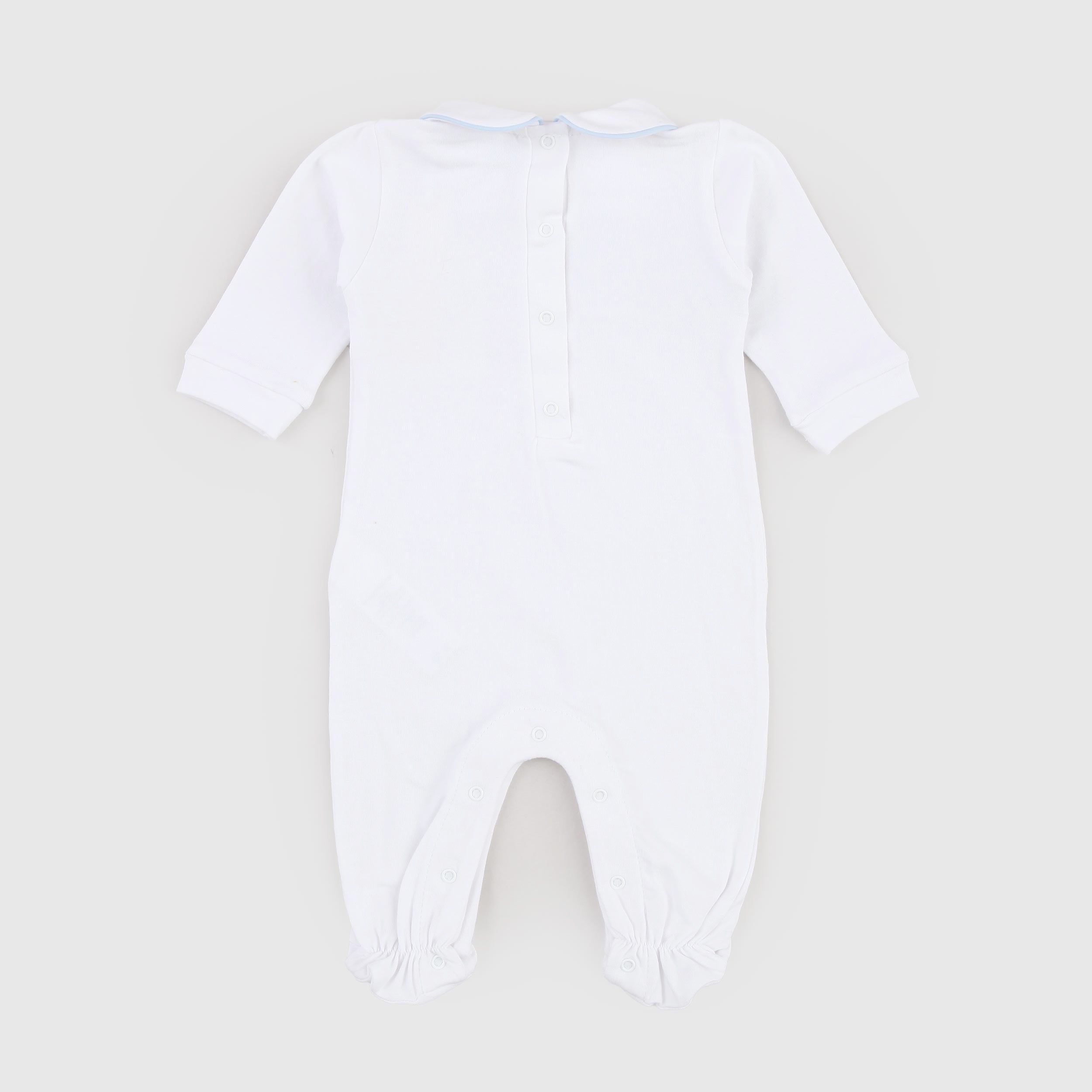 Tutina Bianca Bordata di Celeste Firmata COCCODE