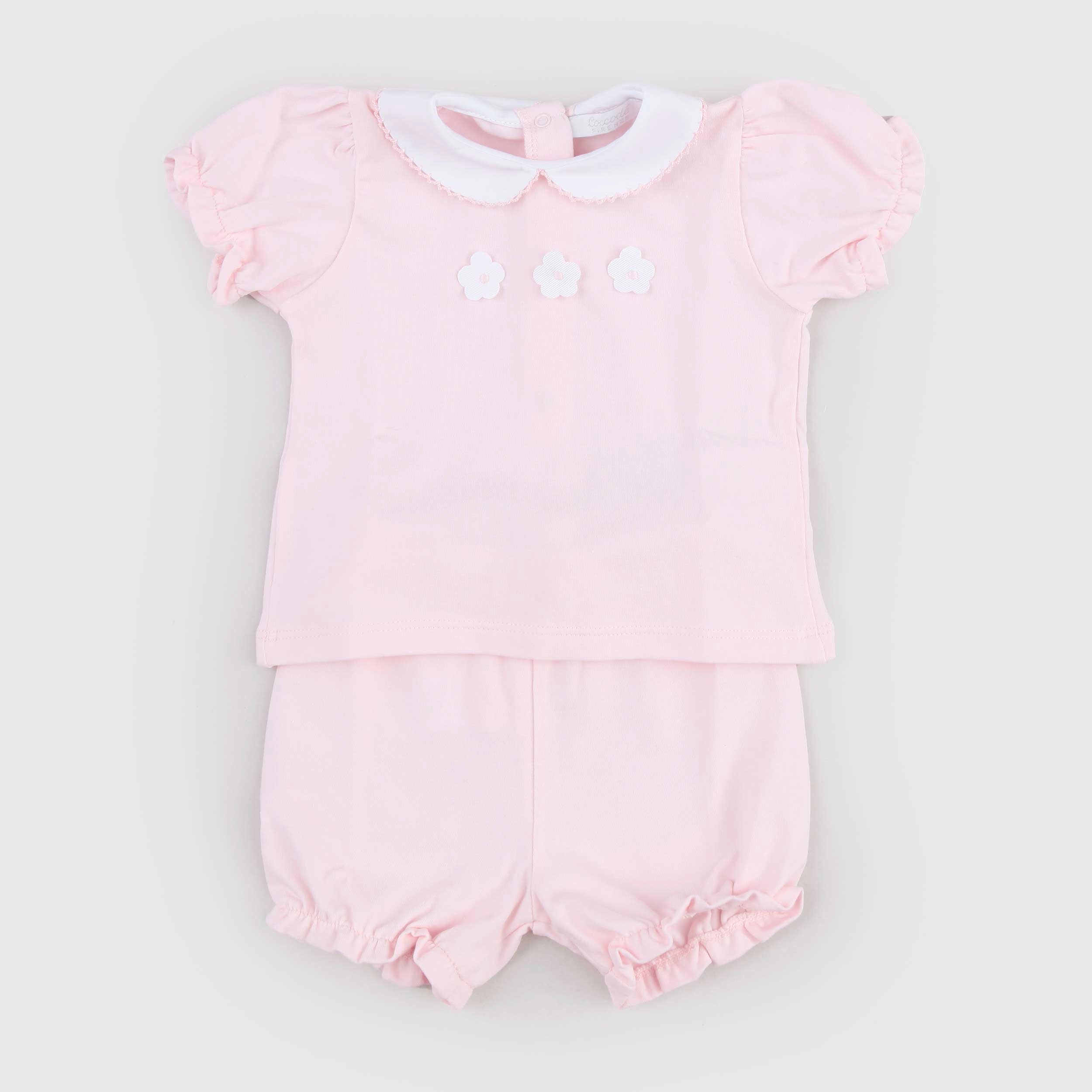 COCCODE Branded Pink Two-Piece Playsuit with Culottes