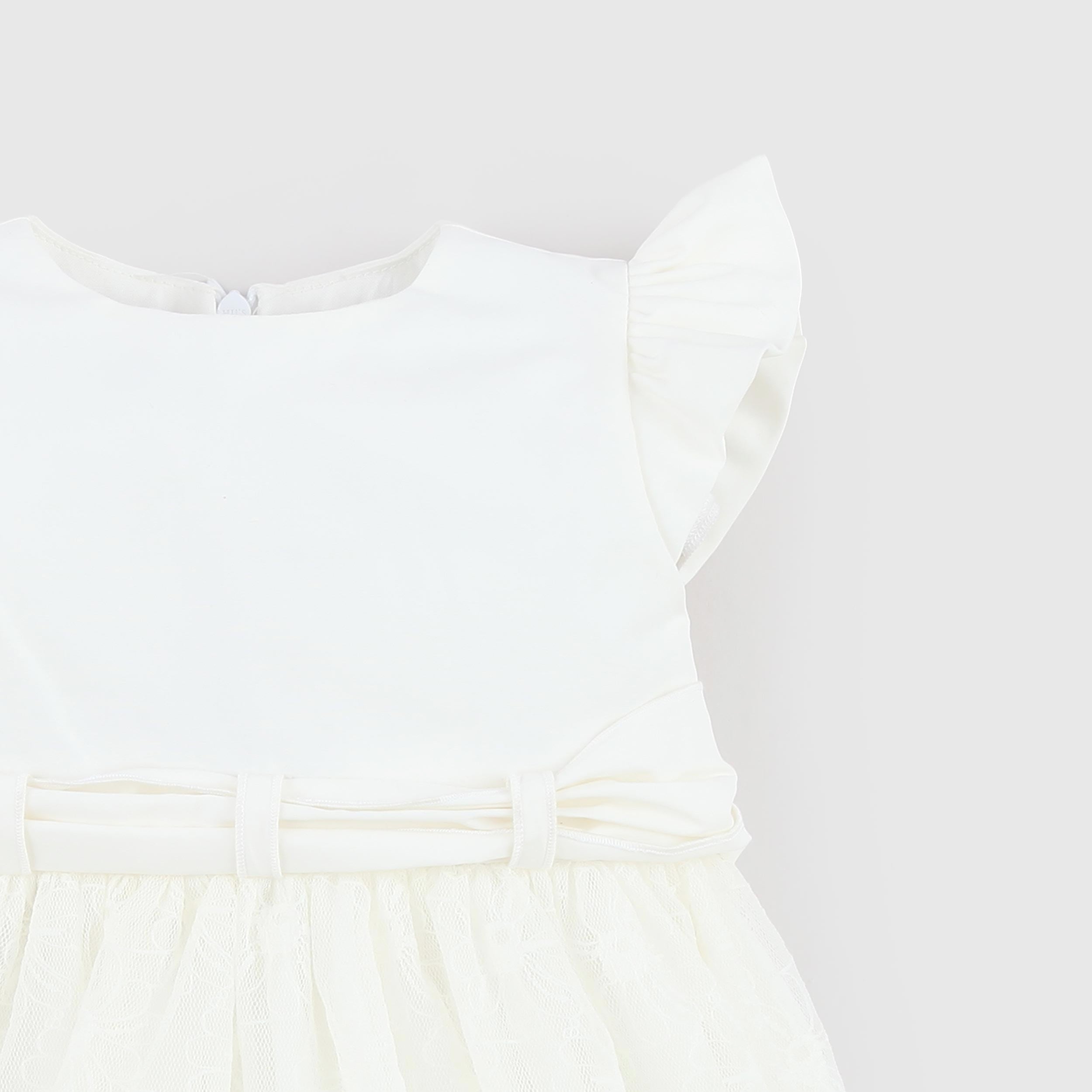 Abito Bianco Smanicato con Rouge By COLIBRI