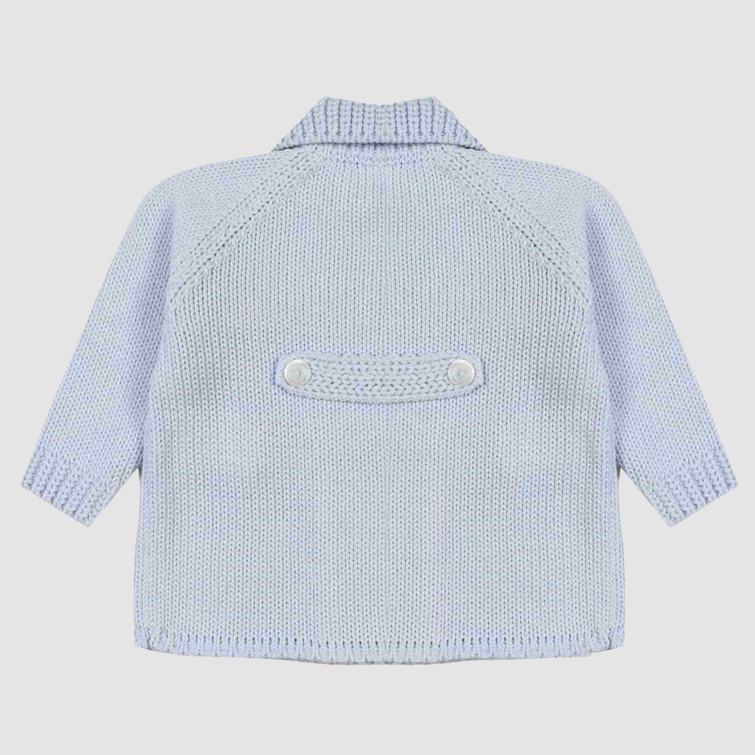 GIACCA COTONE A MAGLIA CELESTE NEONATO