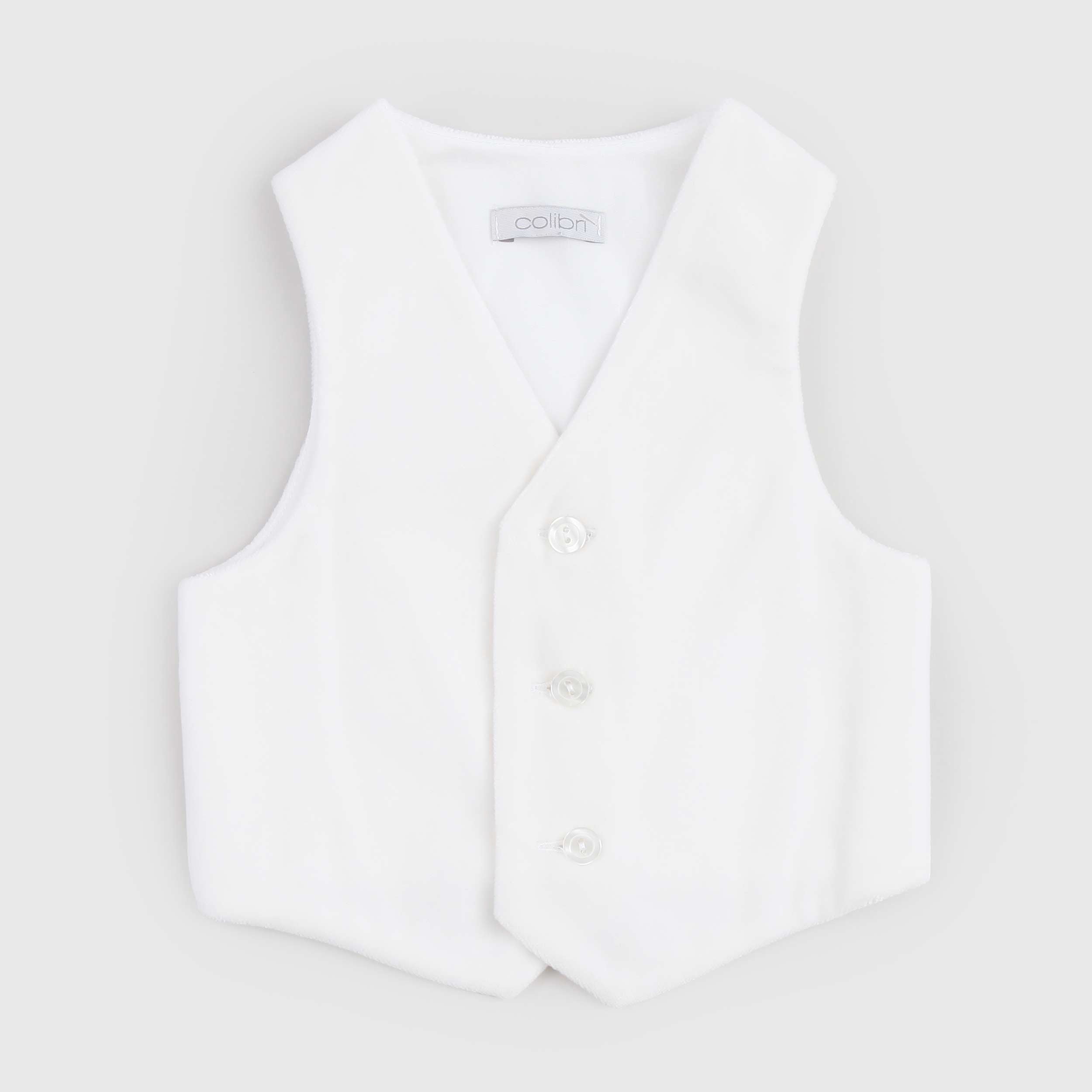 Gilet Color Latte In Velluto Firmato COLIBRI