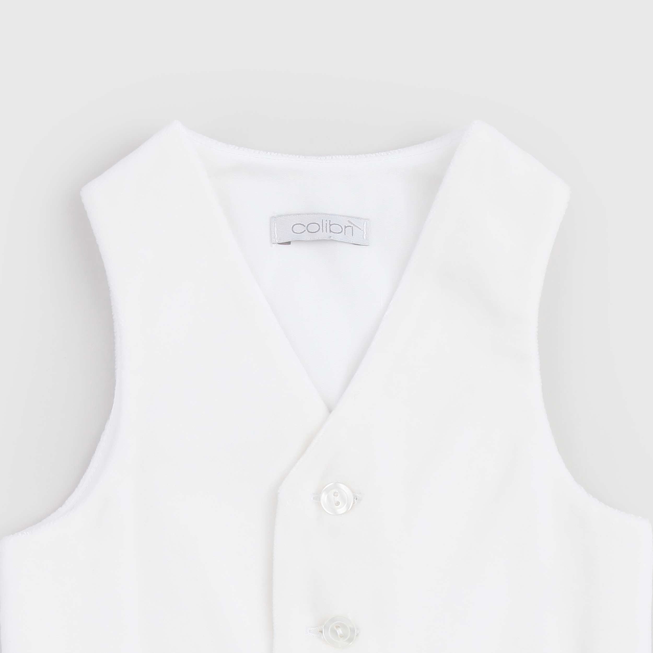 Gilet Color Latte In Velluto Firmato COLIBRI