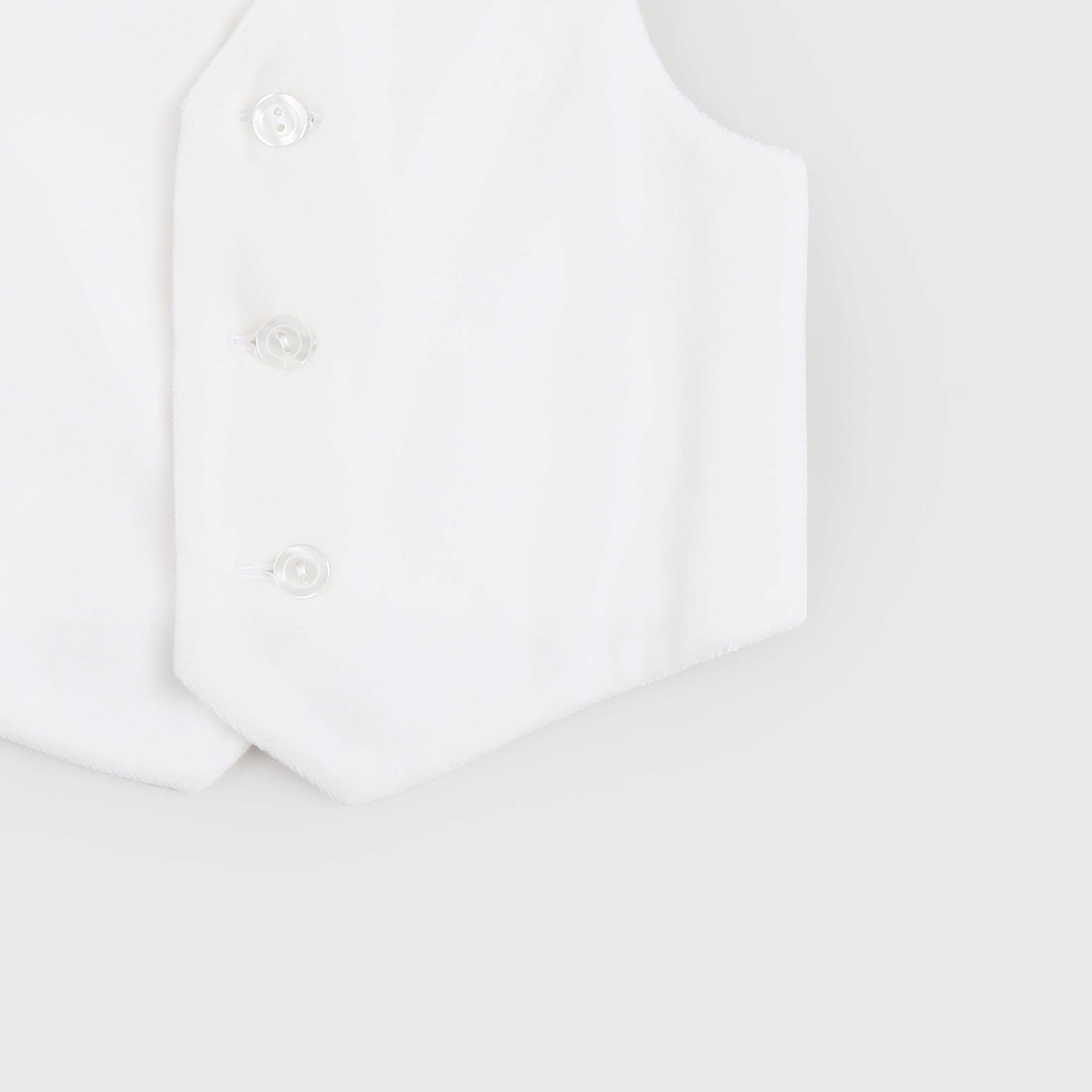 Gilet Color Latte In Velluto Firmato COLIBRI