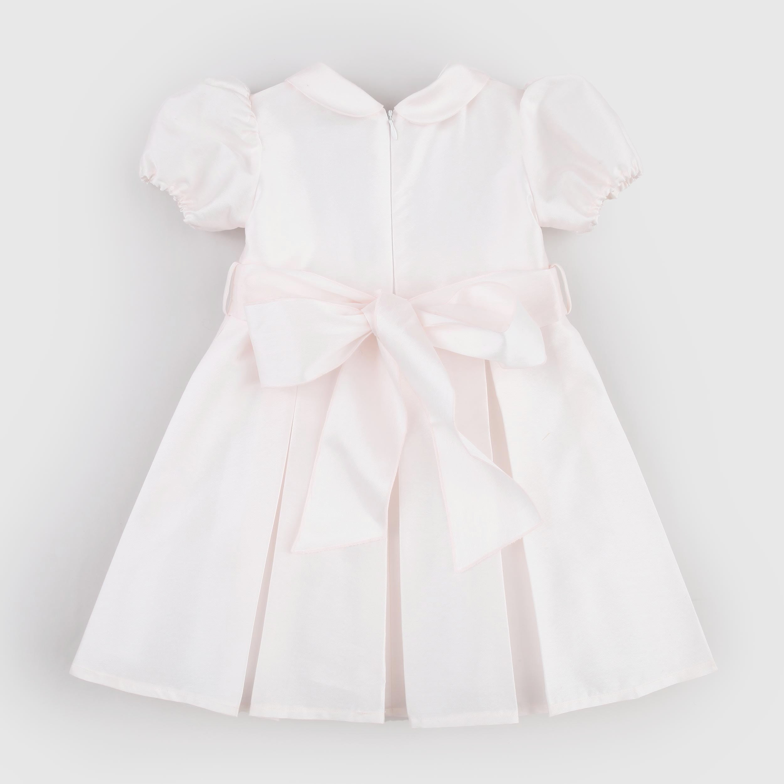 Abito Rosa Chiaro con Pieghe Firmato COLIBRI