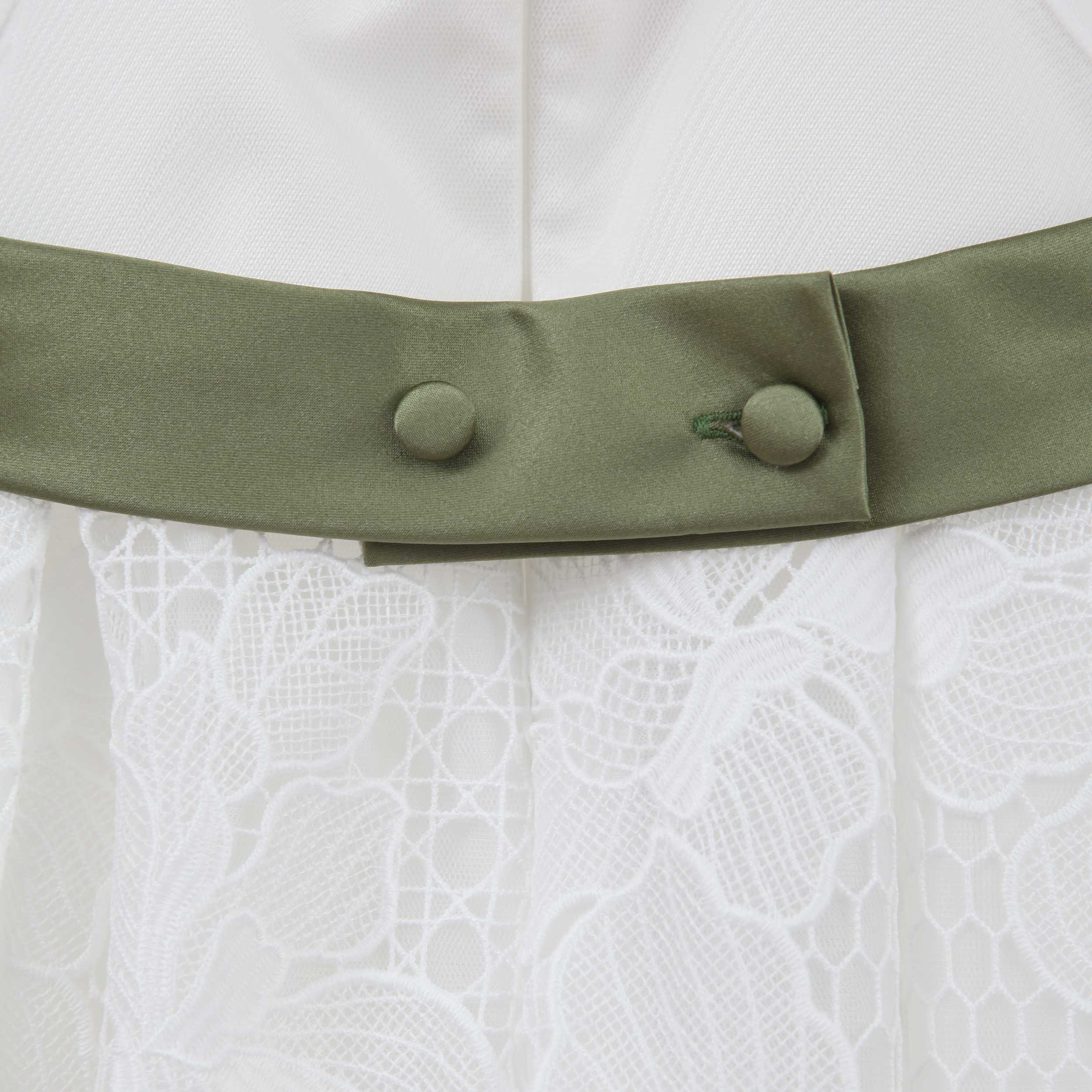 COLORICHIARI Communion Dress with Satin Belt