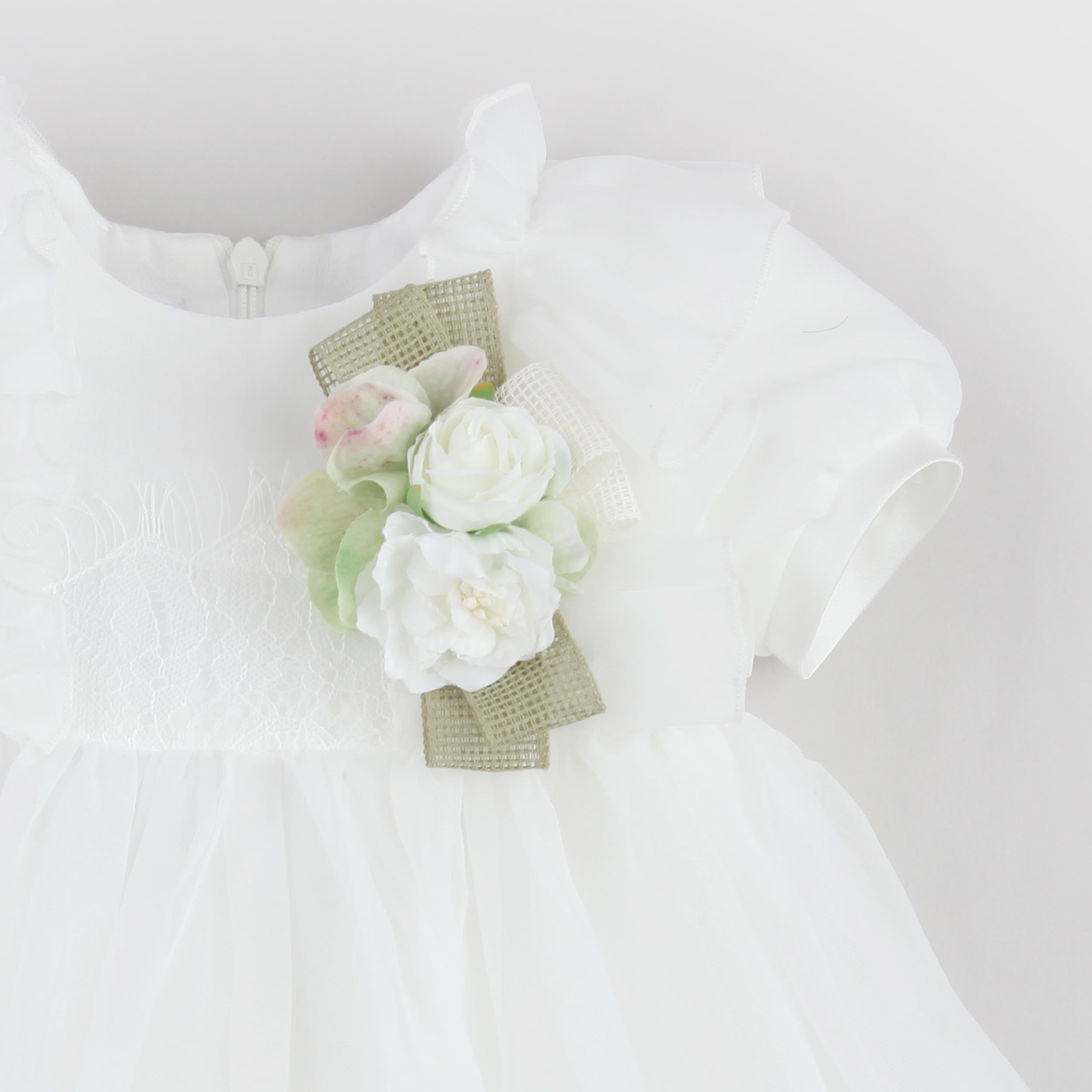 Abito Bianco con Fiocco in Raso By COLORICHIARI