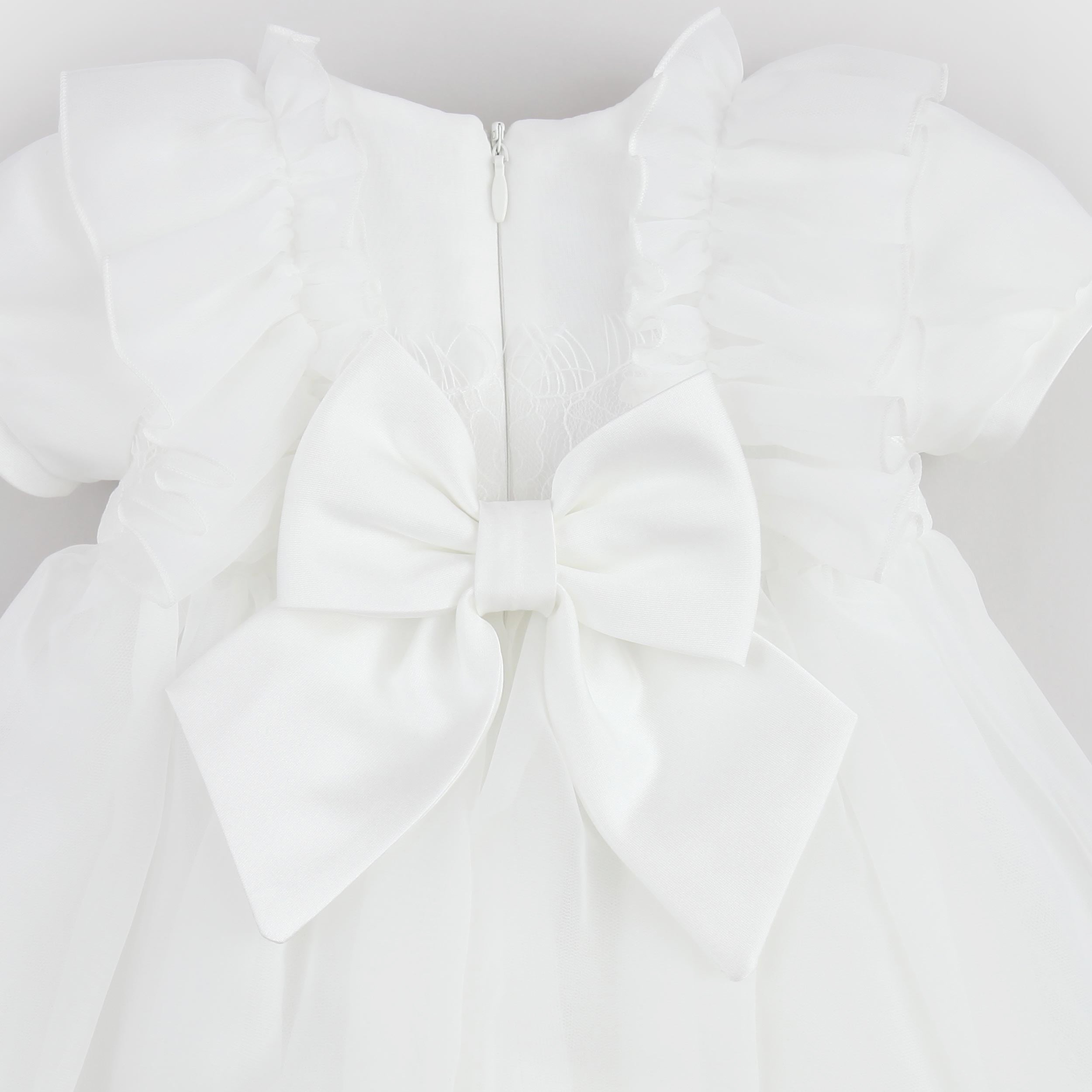 Abito Bianco con Fiocco in Raso By COLORICHIARI