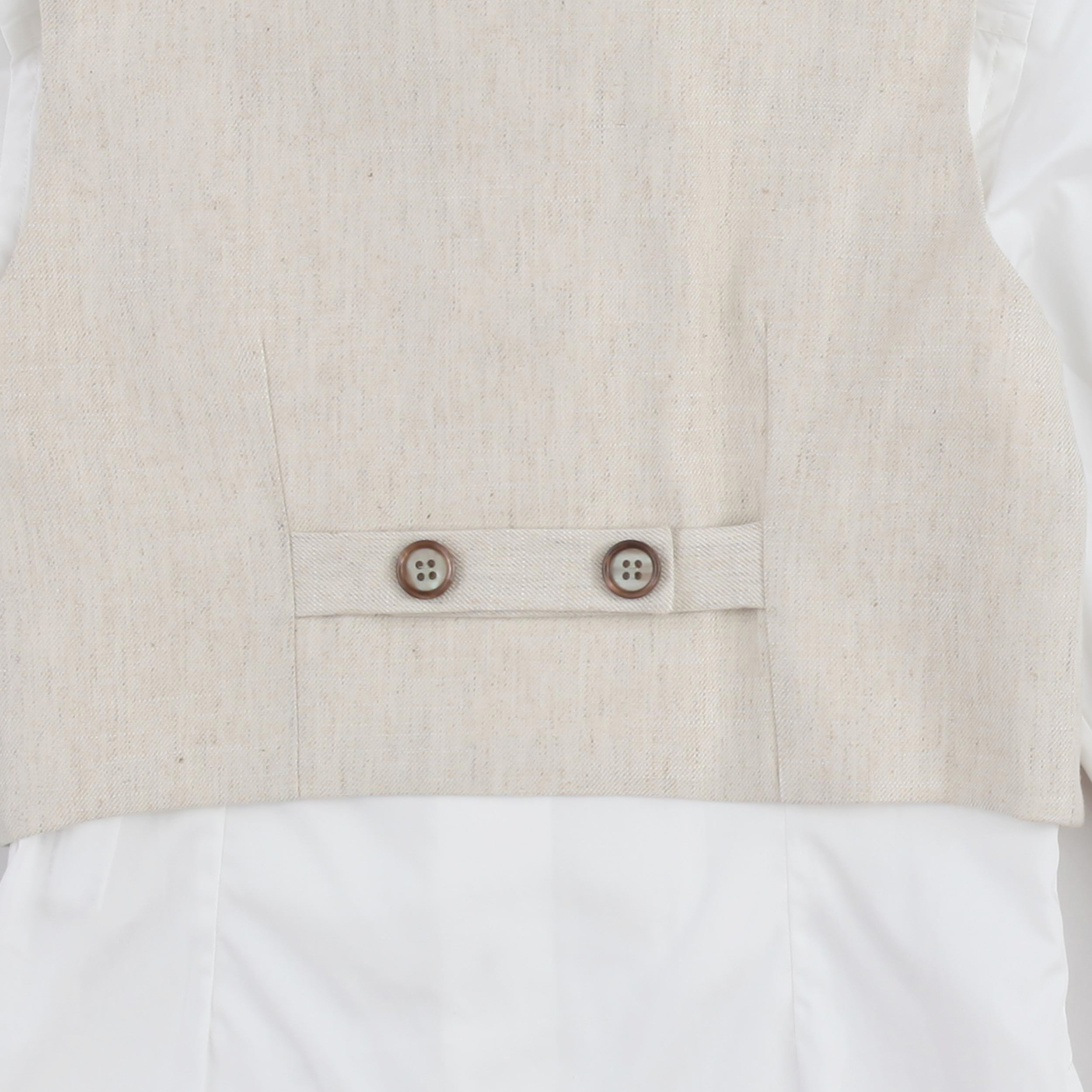 Completo Elegante Beige e Bianco Firmato COLORICHIARI