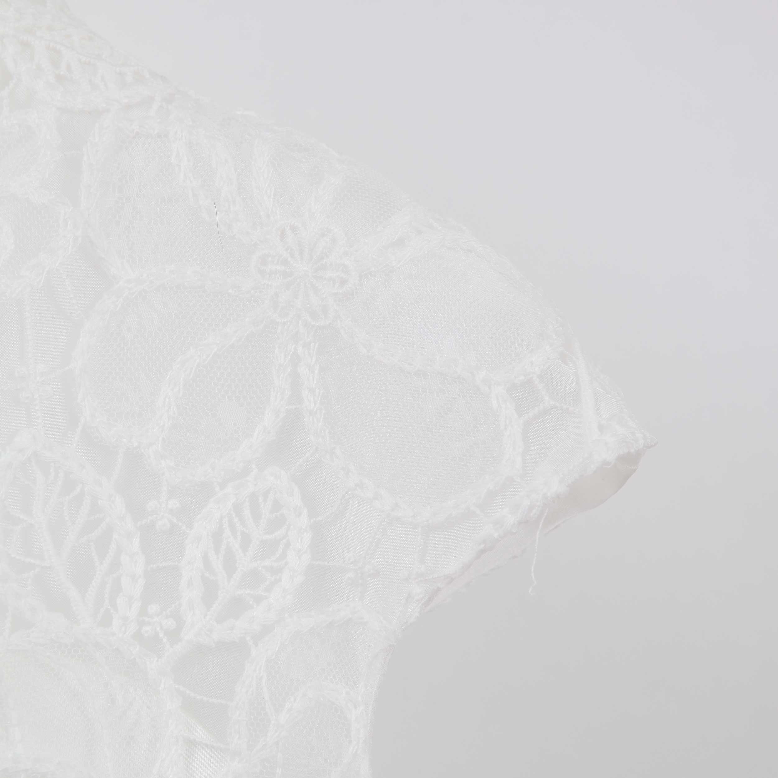 Communion Dress with Floral Embroidered Bodice by COLORICHIARI