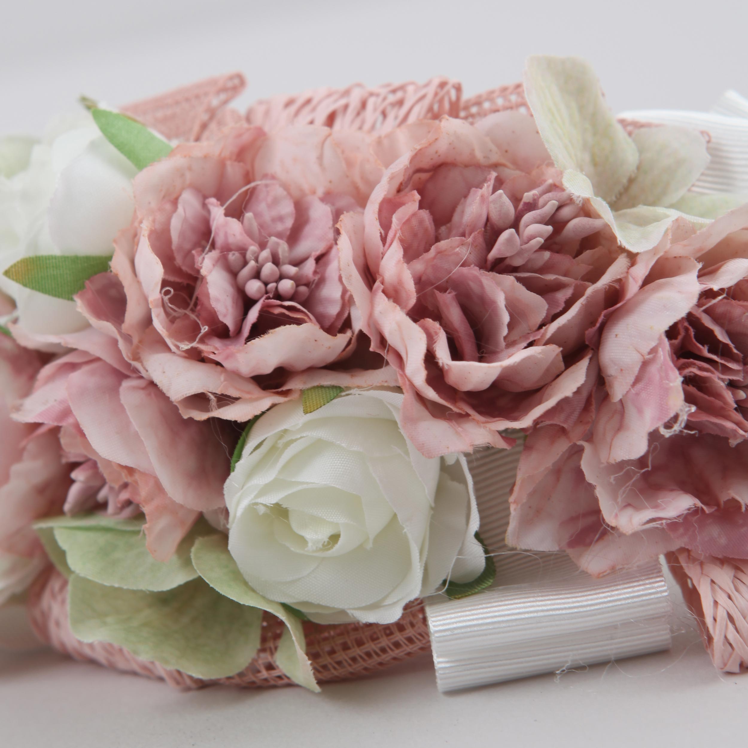 Cerchietto da Cerimonia con Fiori Rosa Firmato COLORICHIARI