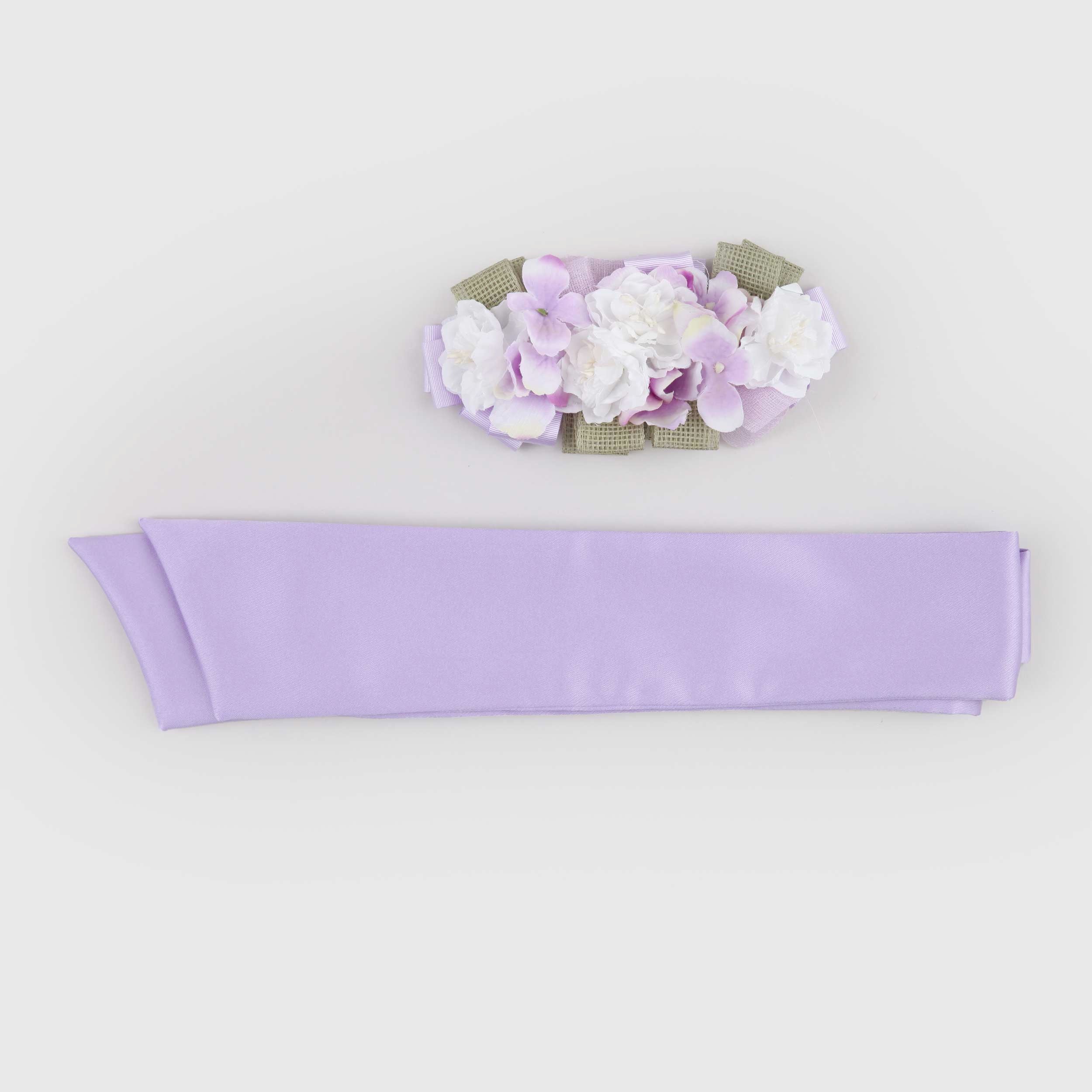 Cintura Lilla con Fiori Firmata COLORICHIARI