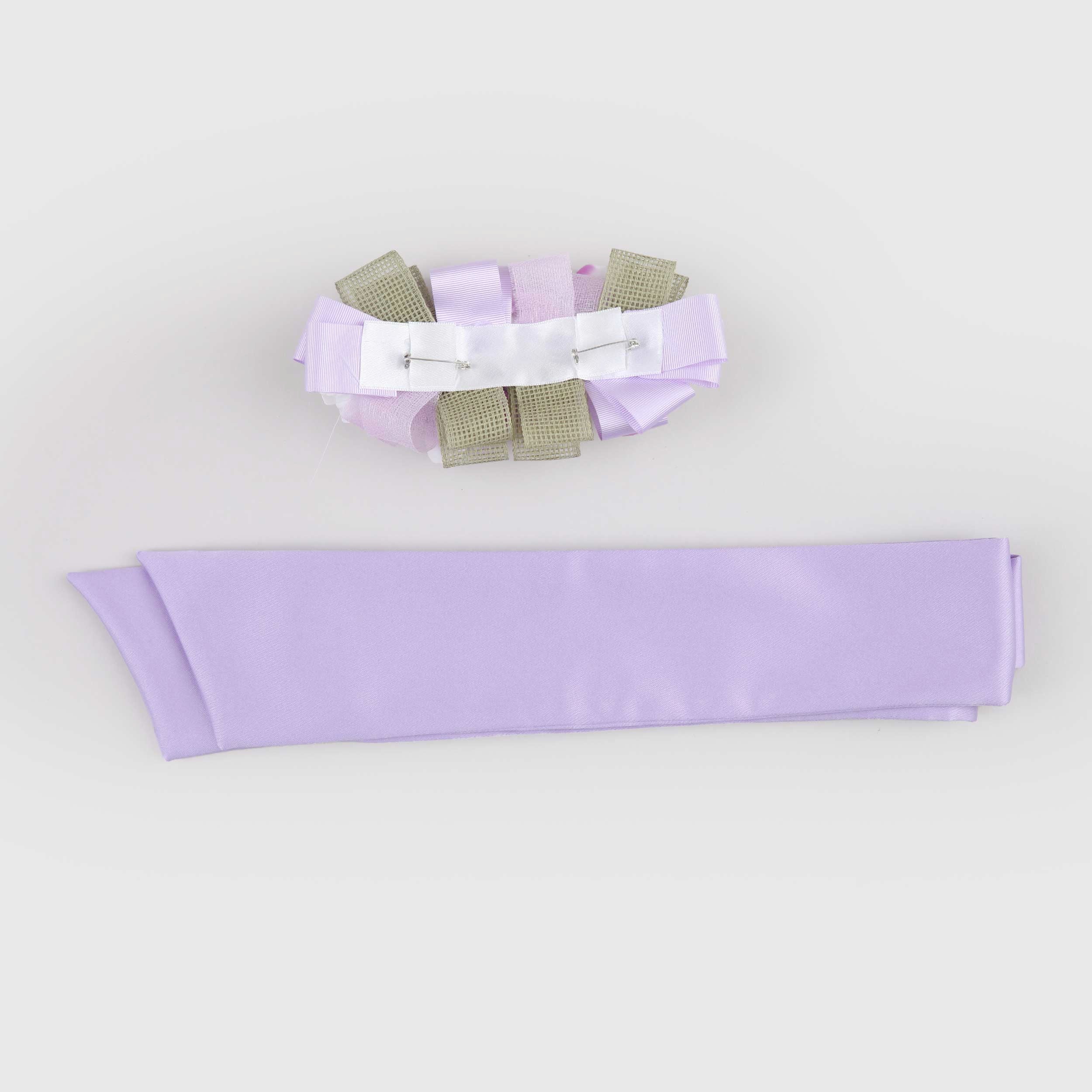 COLORICHIARI Lilac Belt with Flowers