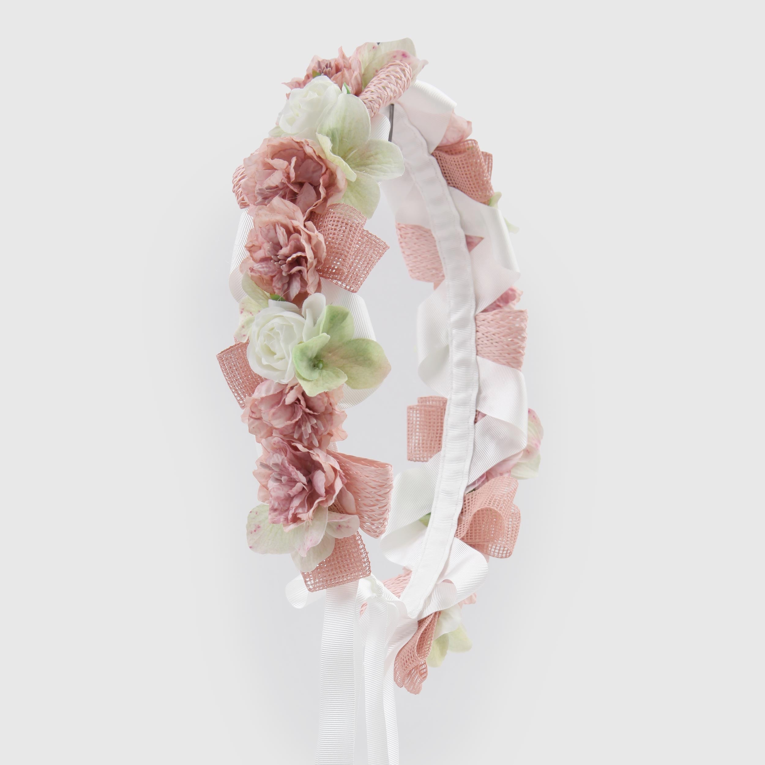 Coroncina Rosa Floreale da Cerimonia Firmata COLORICHIARI