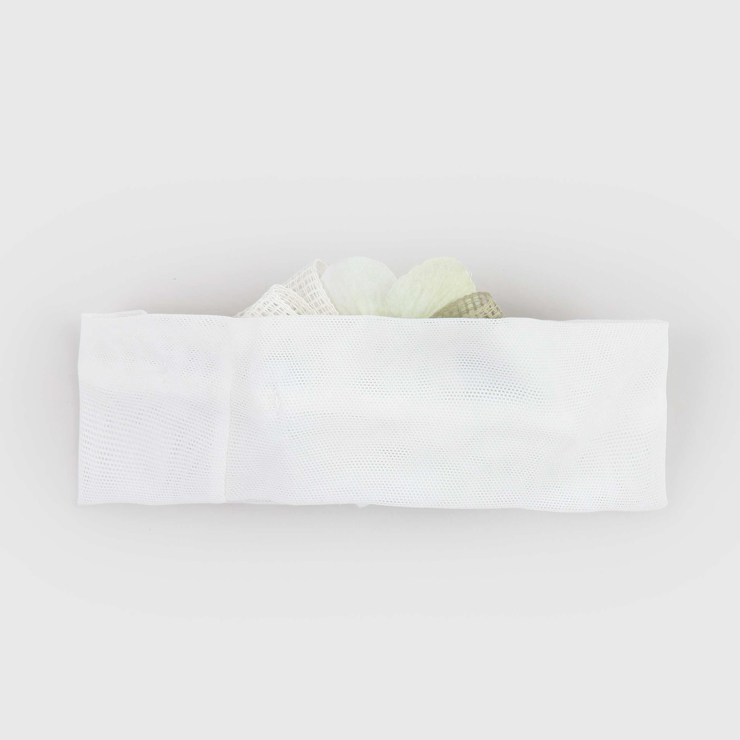 Fascia Elastica Bianca con Bouquet Floreale Firmata COLORICHIARI