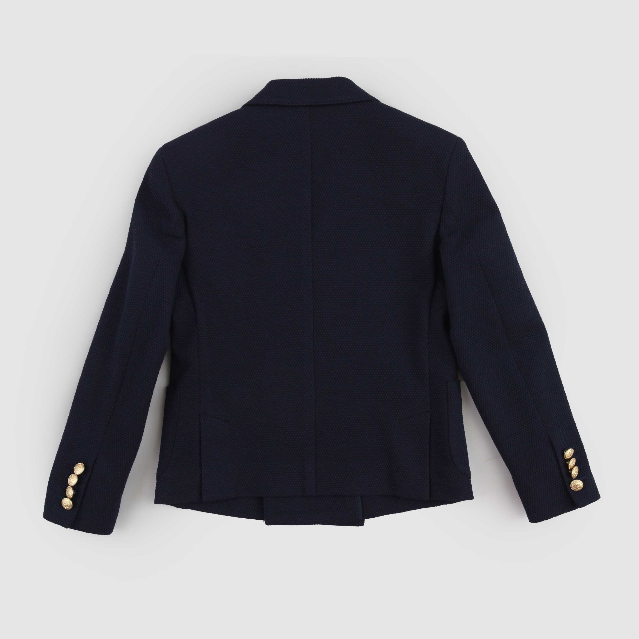 Giacca con Tessuto Punto Milano Blu Firmata COLORICHIARI