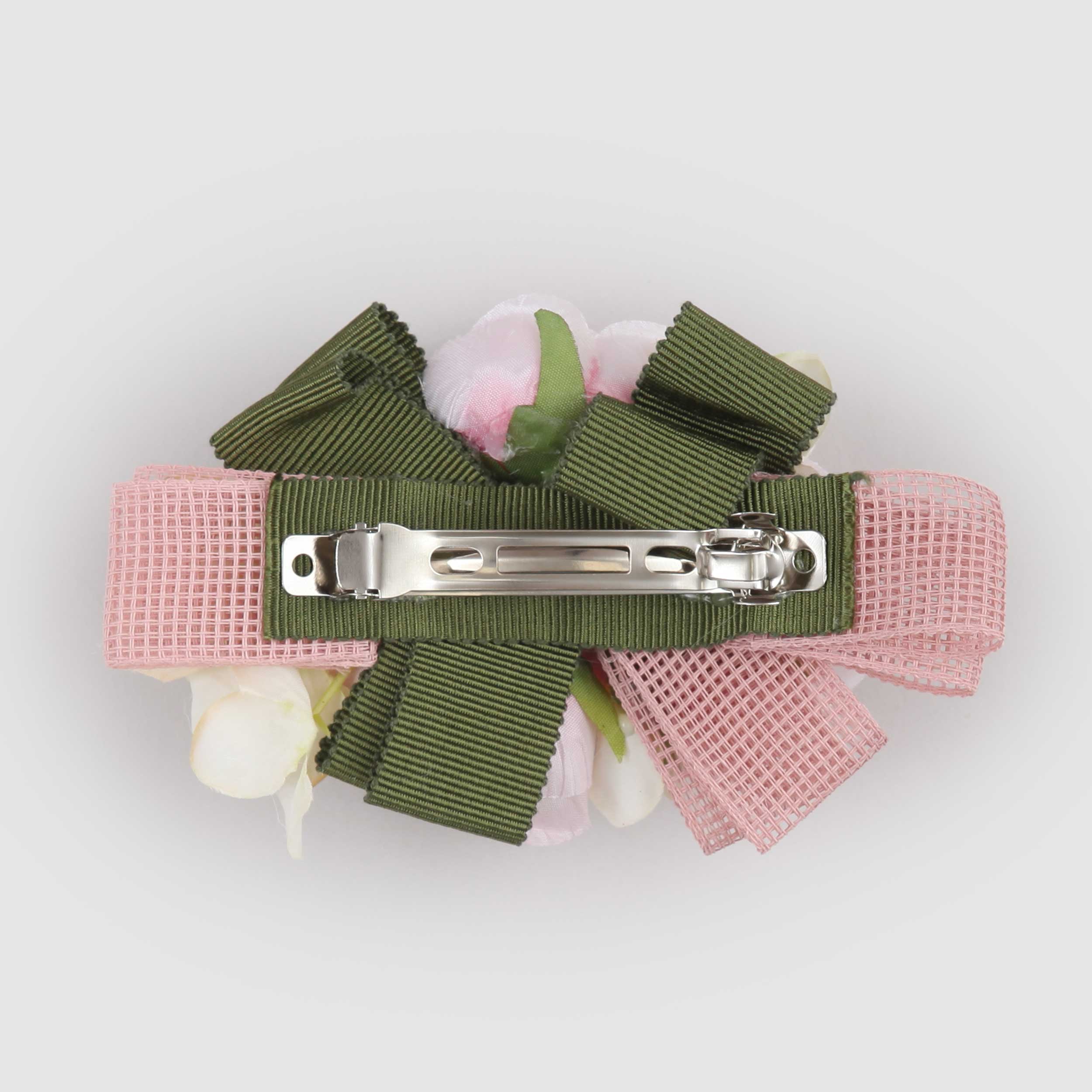 Fermaglio con Fiori Rosa Firmato COLORICHIARI