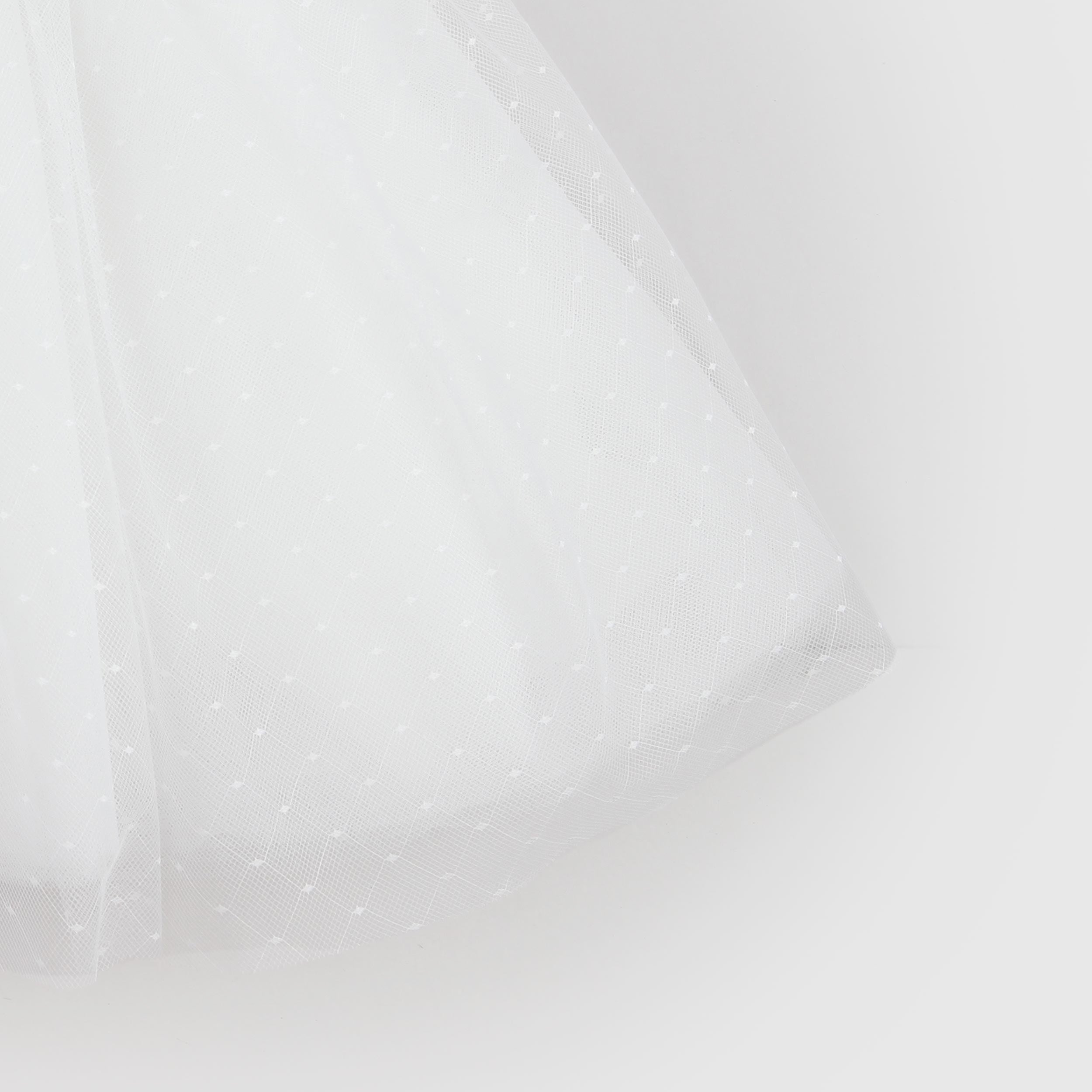 Abito da Battesimo Bianco con Tulle Firmato COLORICHIARI